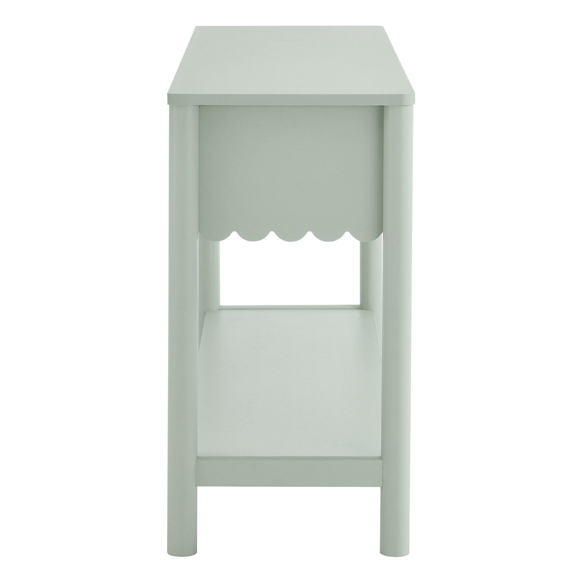 Modway Emmeline 3-Drawer Scalloped Console Table
