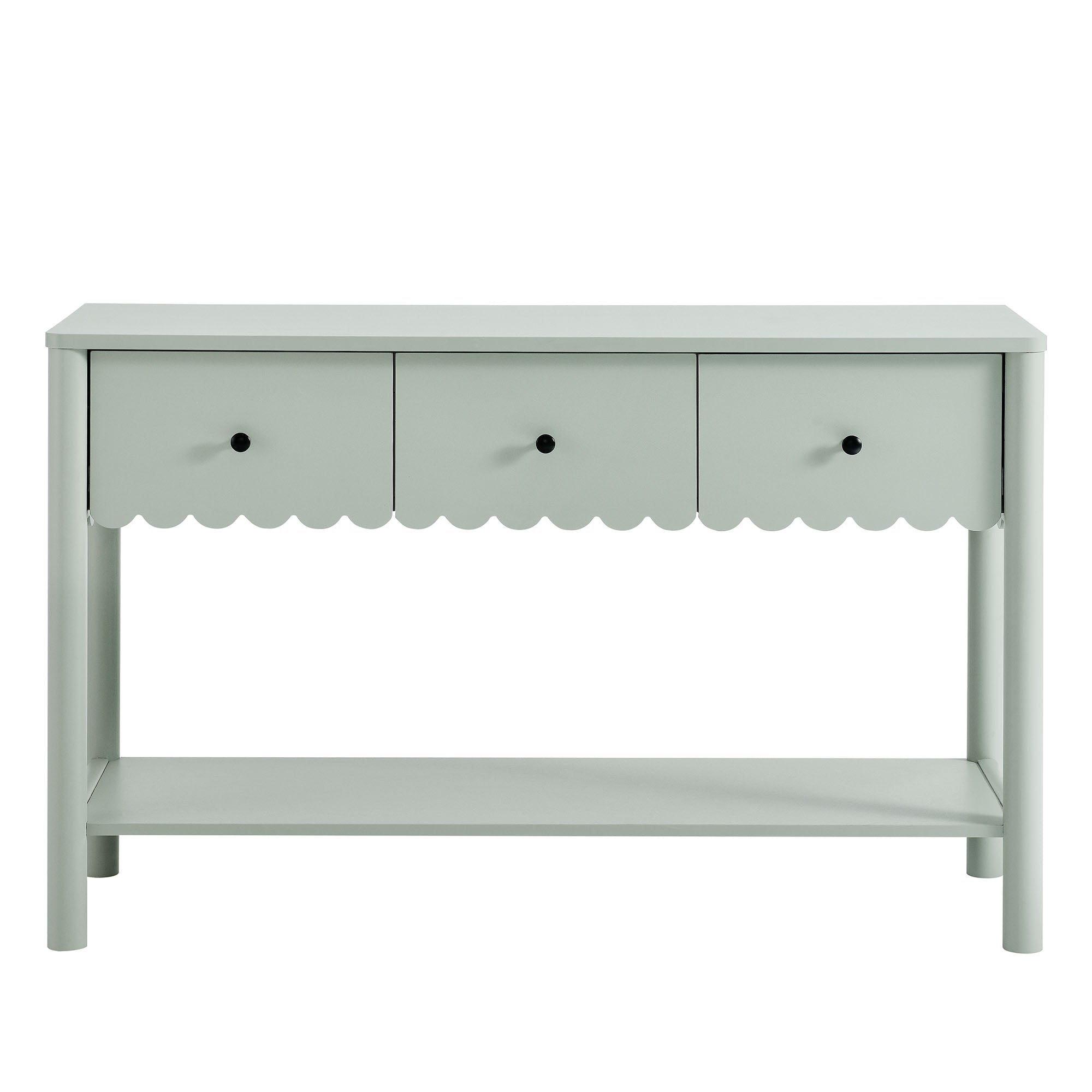 Modway Emmeline 3-Drawer Scalloped Console Table
