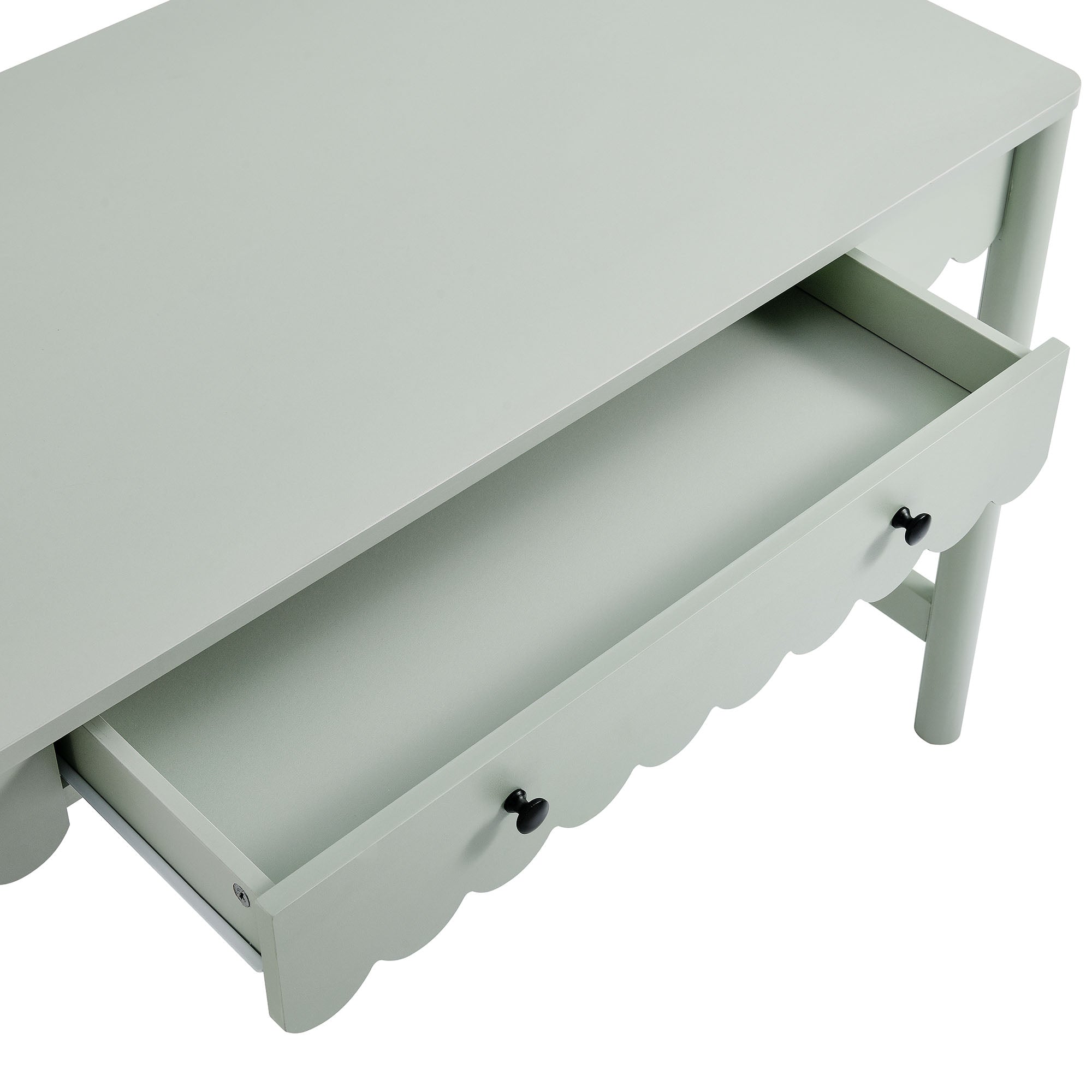 Modway Emmeline 1-Drawer Scallop Writing Desk