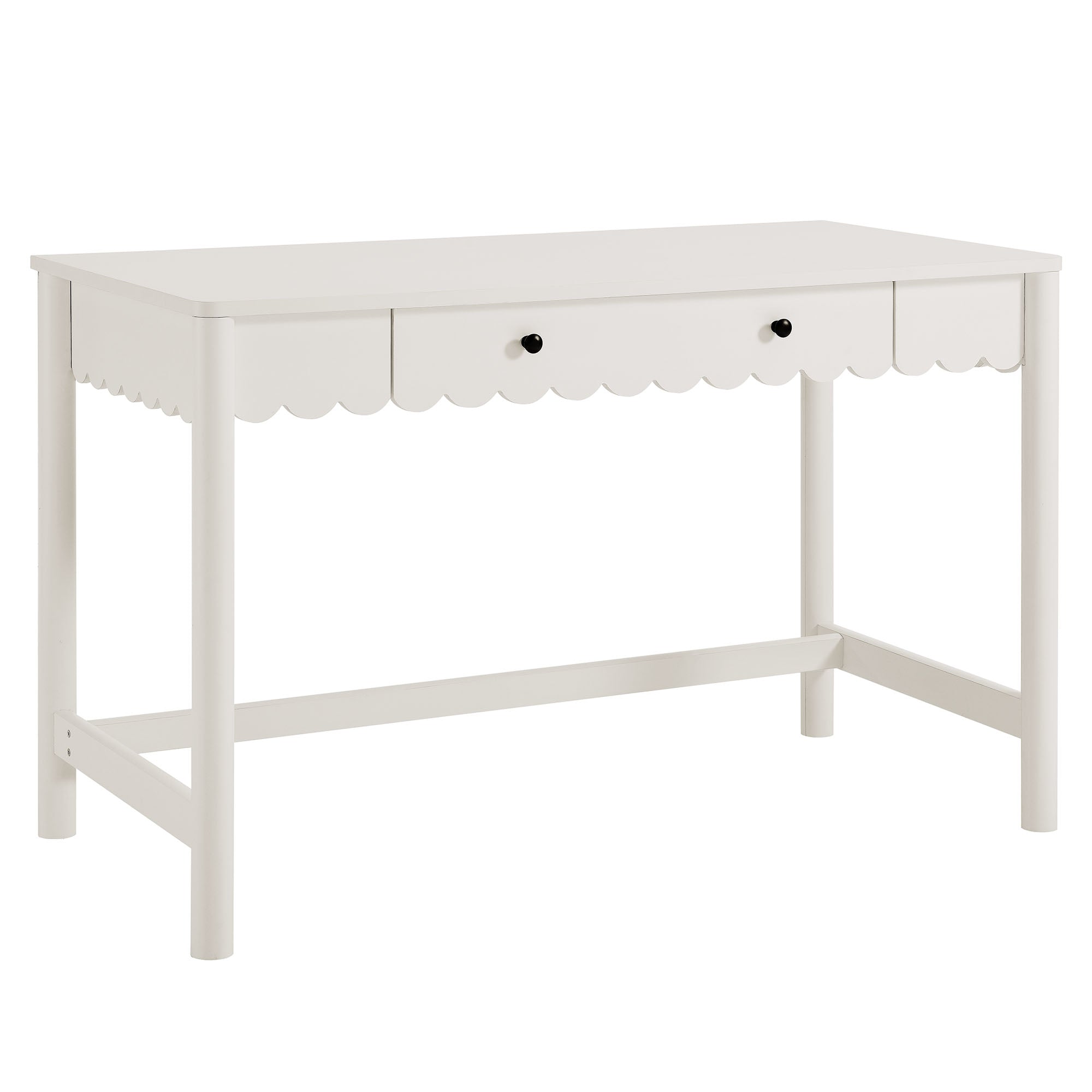 Modway Emmeline 1-Drawer Scallop Writing Desk