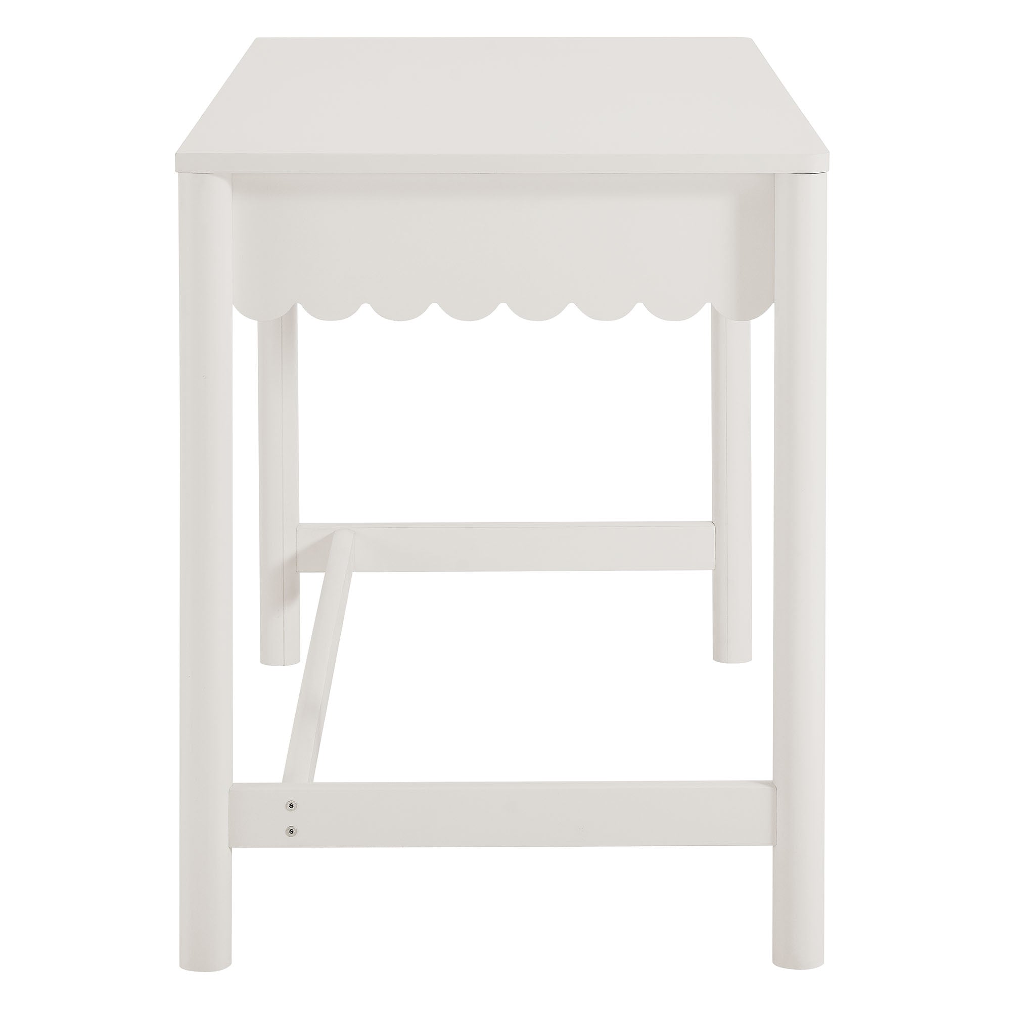 Modway Emmeline 1-Drawer Scallop Writing Desk