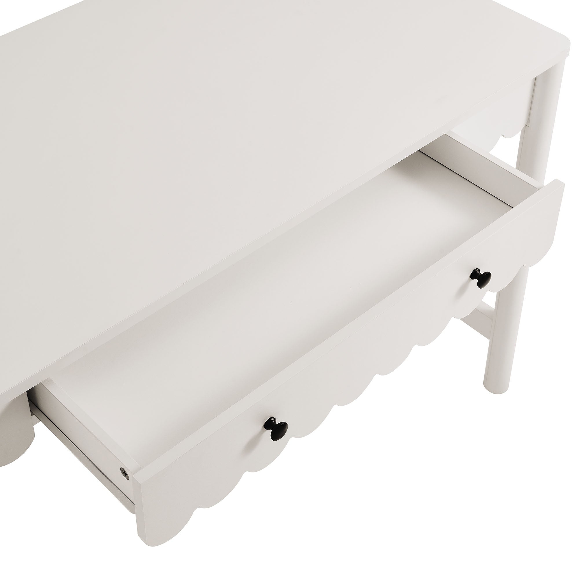 Modway Emmeline 1-Drawer Scallop Writing Desk