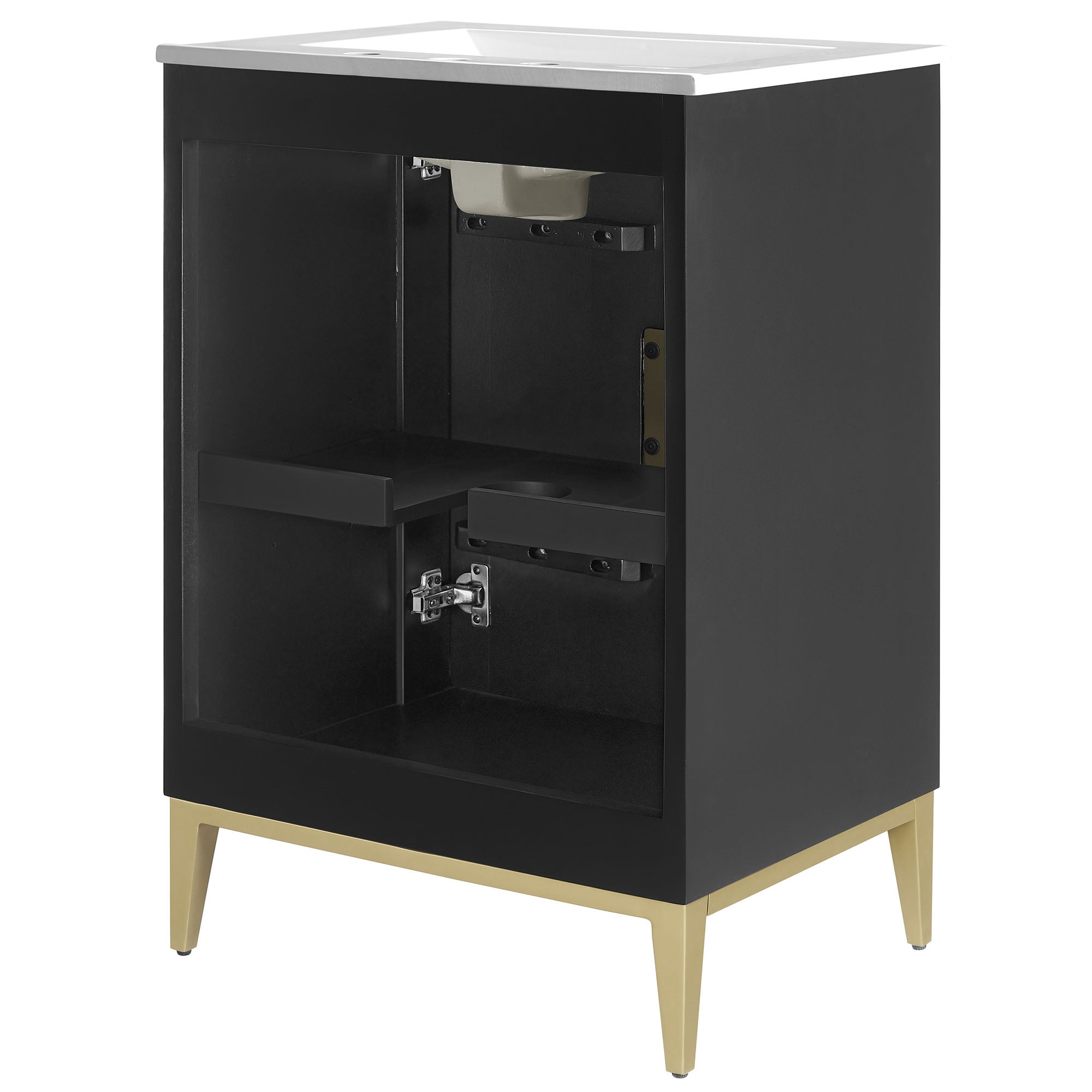 Modway Beau 24" Wood Bathroom Vanity with Basin