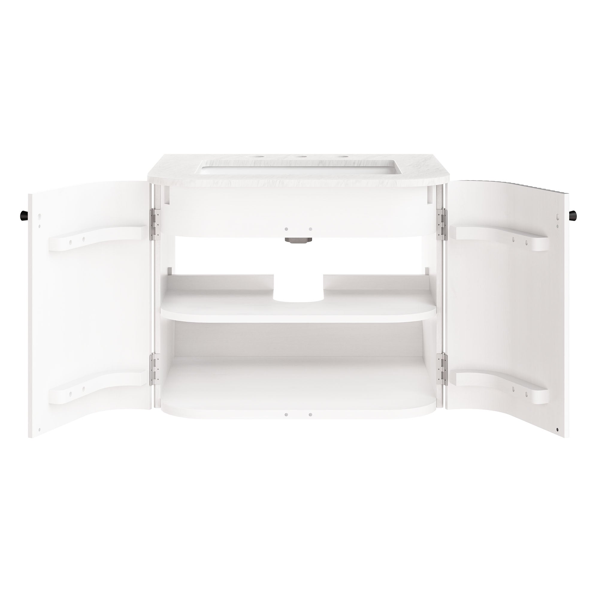 Modway Zia 24" Wall-Mount Bathroom Vanity with Marble Sink