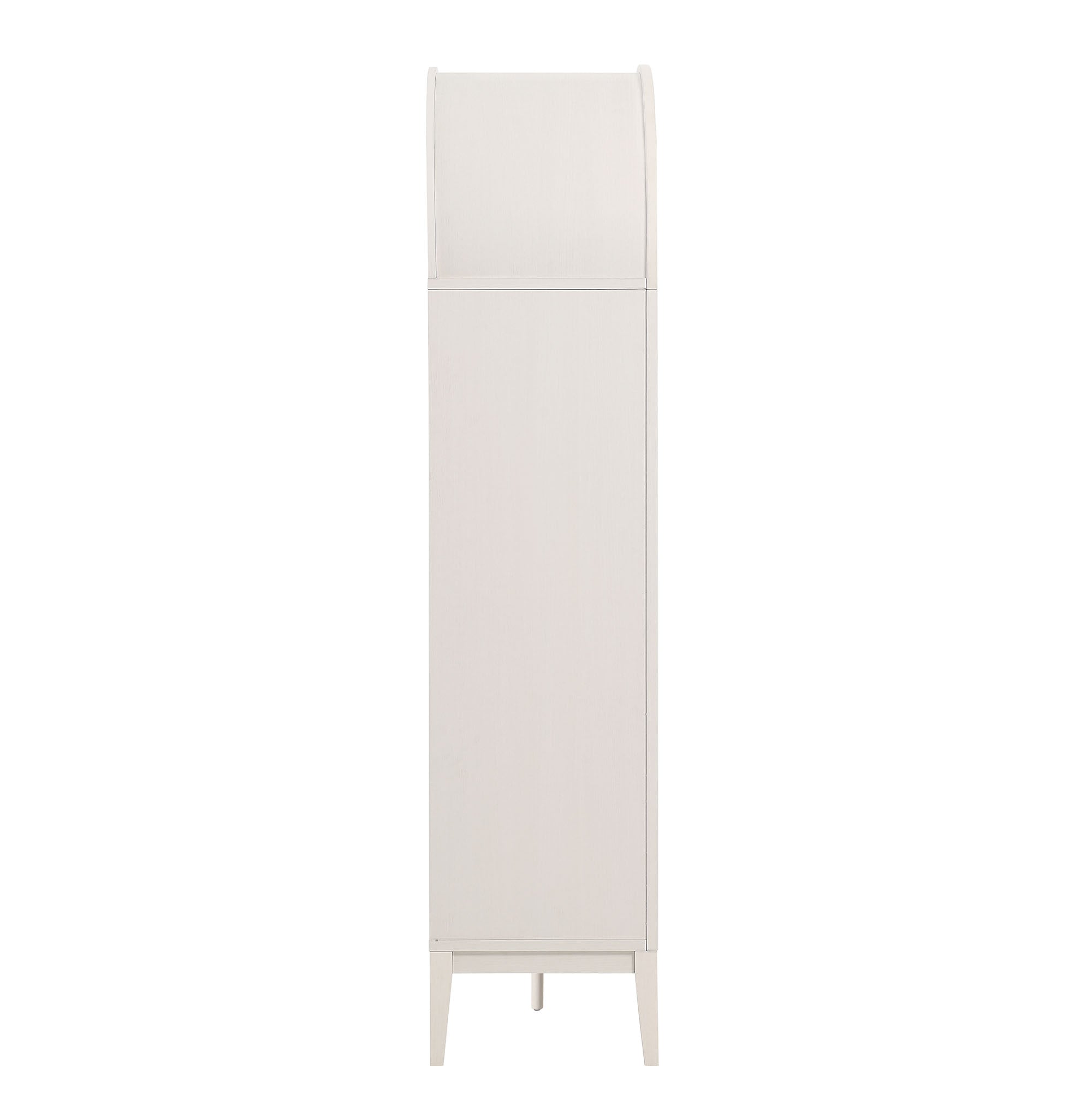 Modway Nolan 74" Tall Wide Arched Storage Display Cabinet Bookshelf