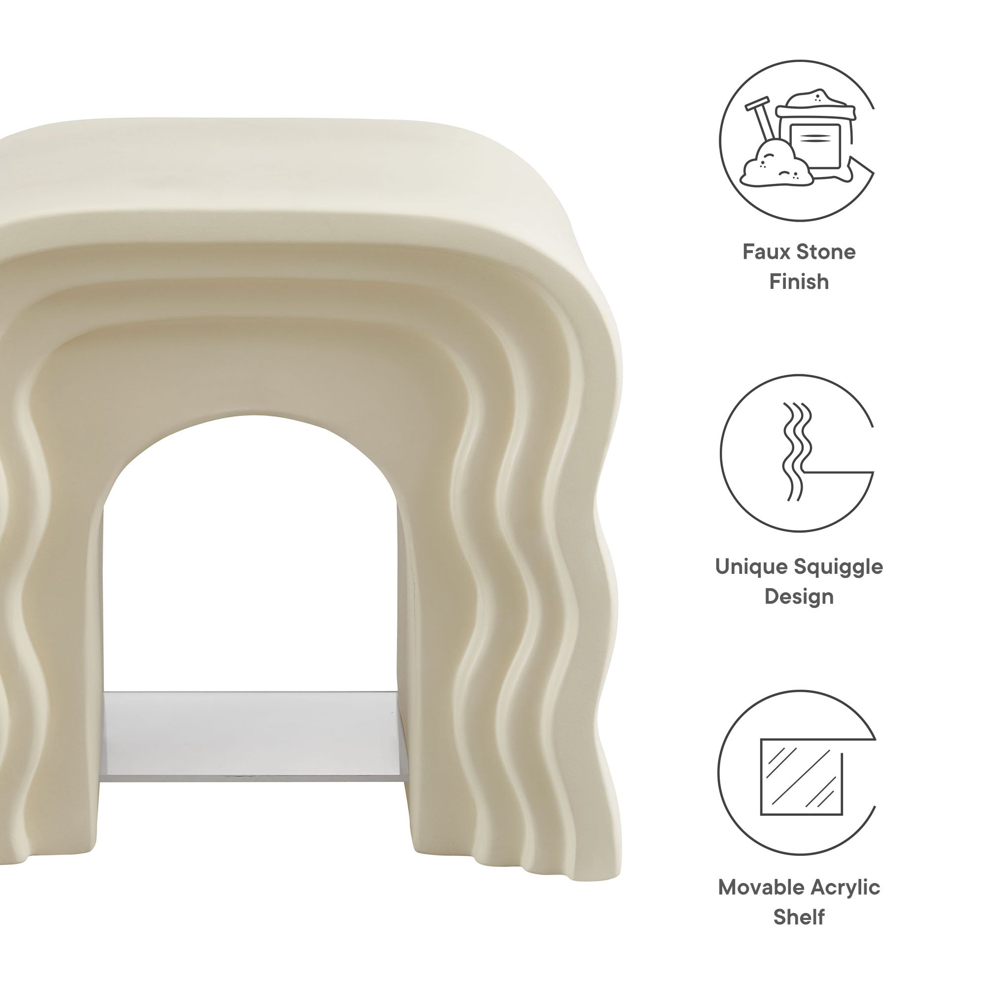 Modway Jorin Squiggle Side Table