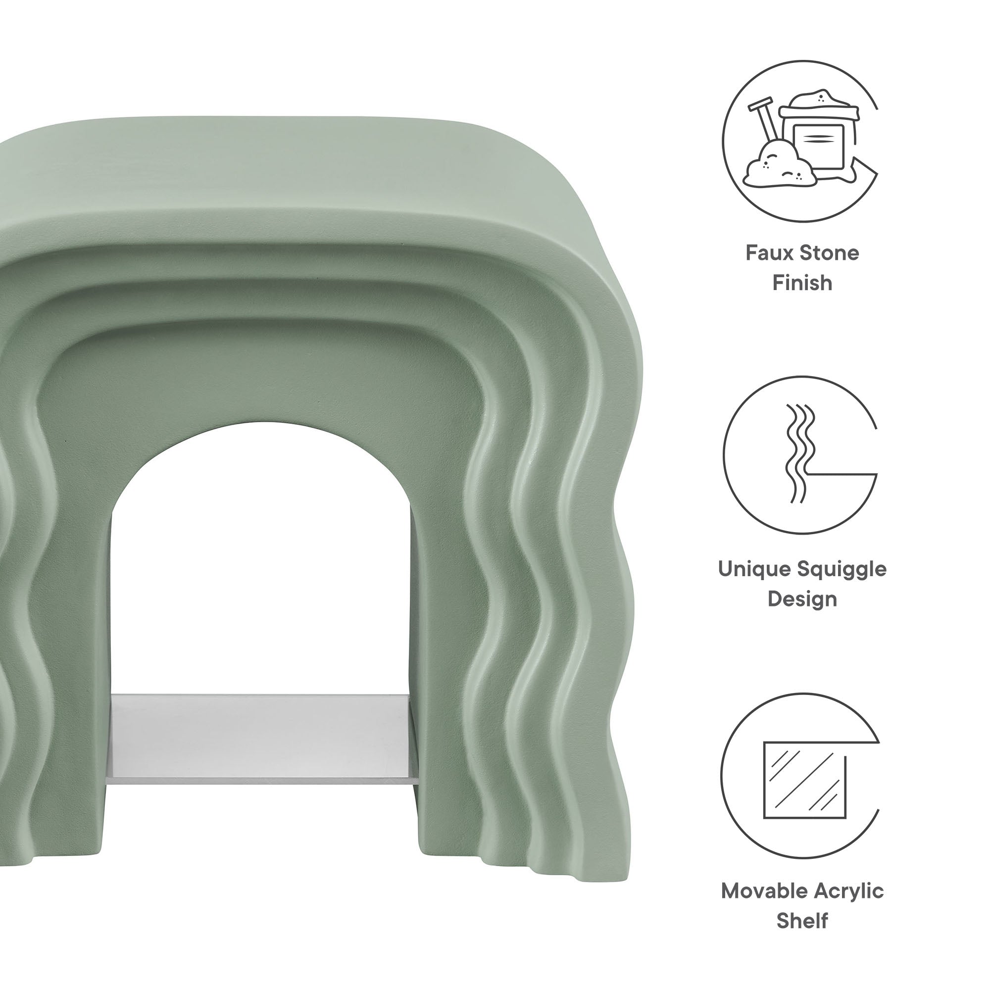 Modway Jorin Squiggle Side Table