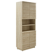 Modway Render Tall Faux Travertine Linen Storage Cabinet