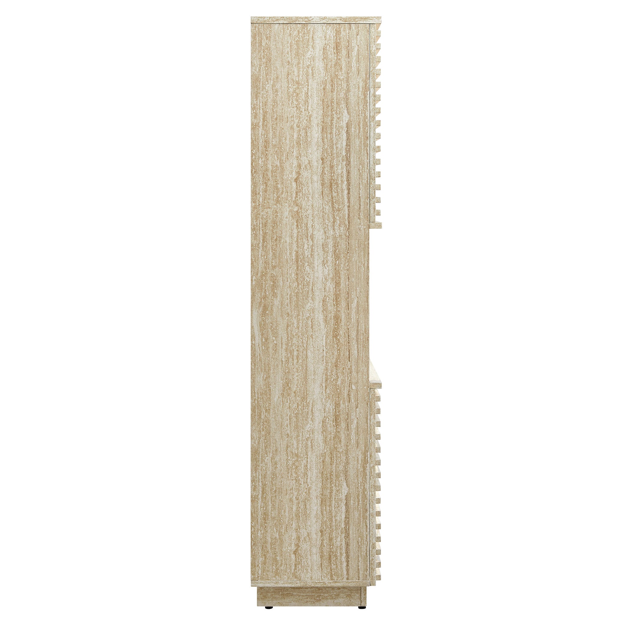 Modway Render Tall Faux Travertine Linen Storage Cabinet