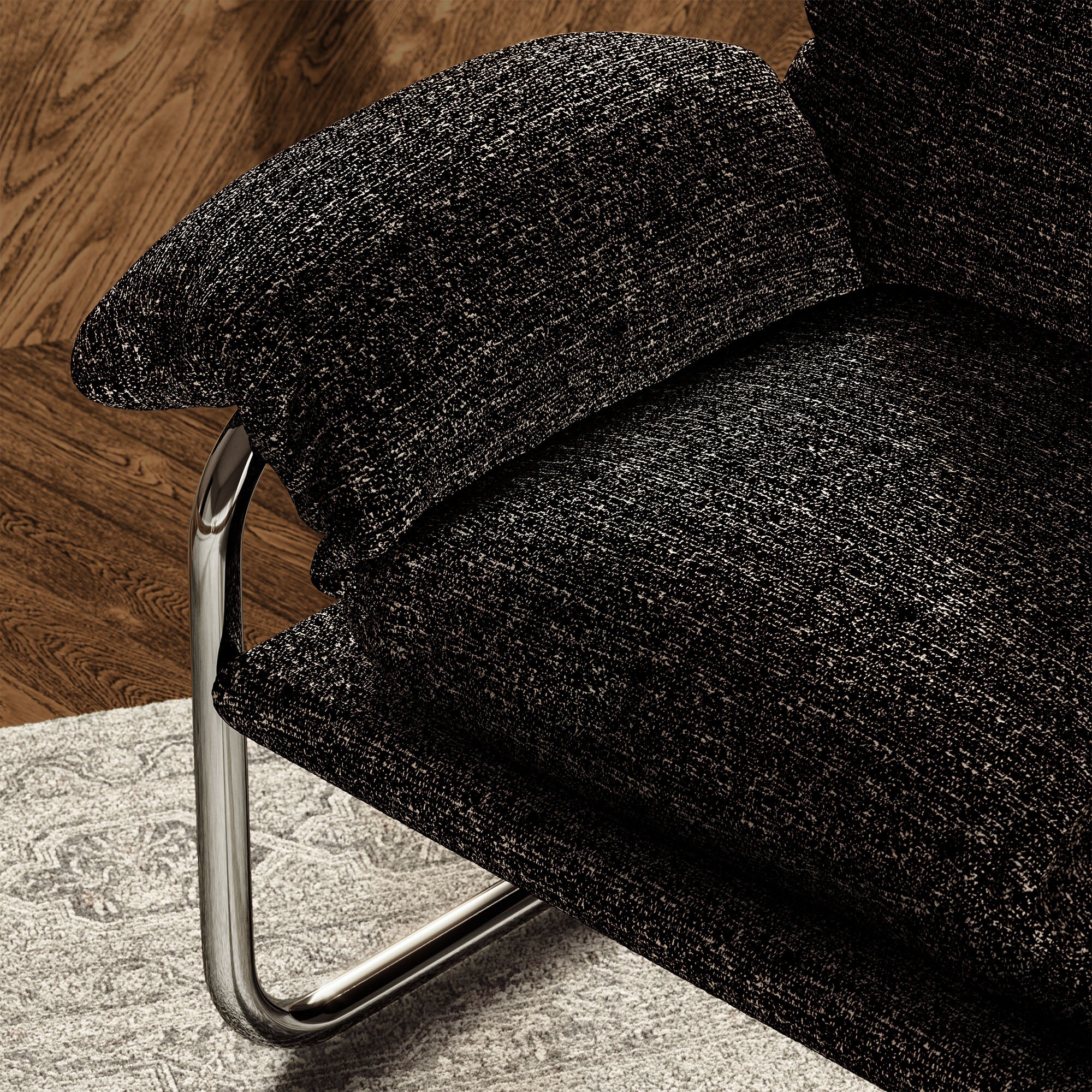 Modway Ansel Boucle Fabric Accent Chair