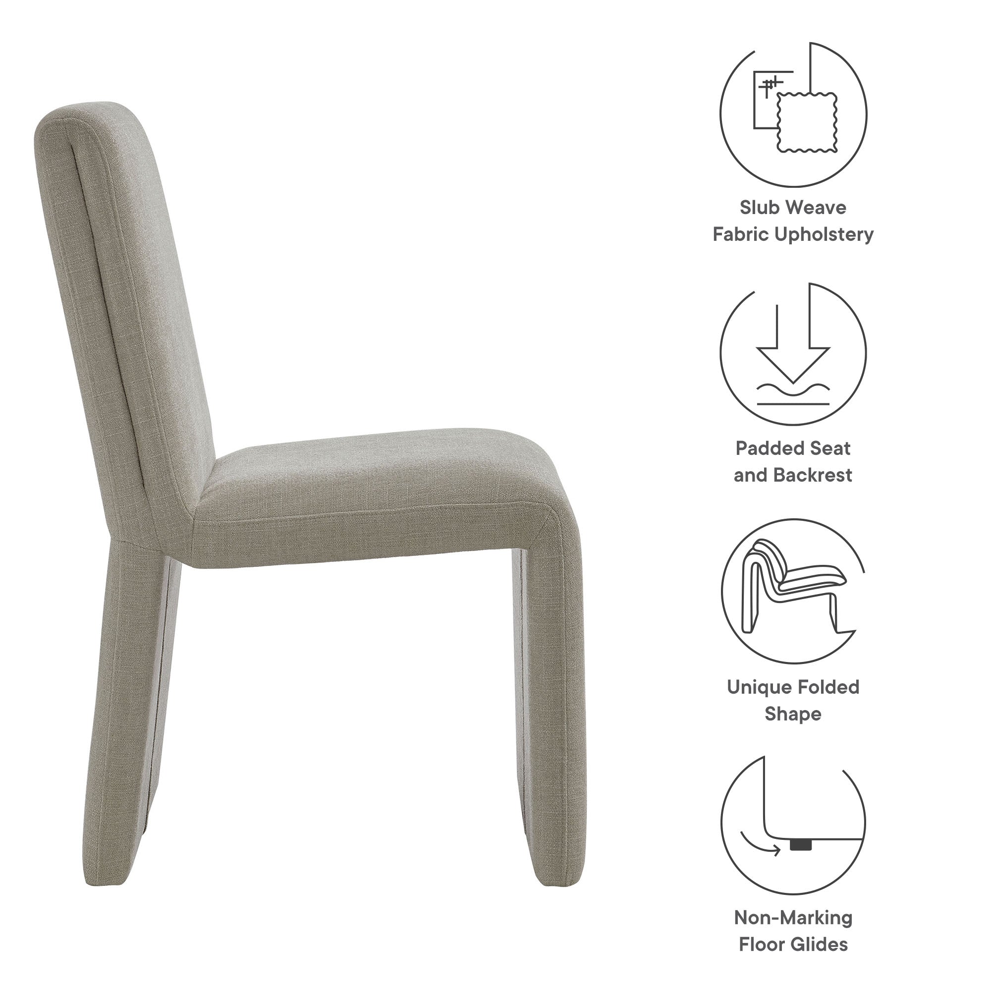 Modway Emory Fabric Upholstered Dining Side Chair