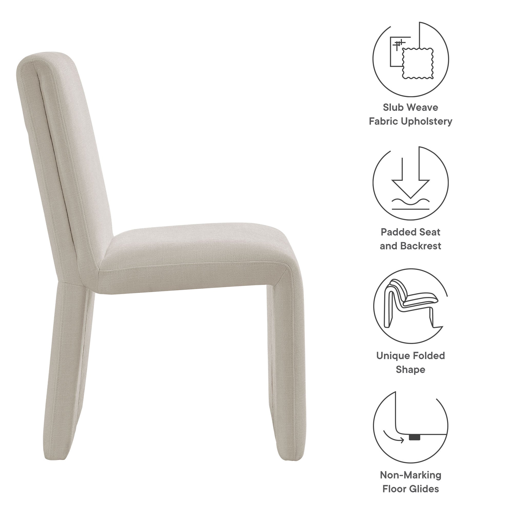 Modway Emory Fabric Upholstered Dining Side Chair