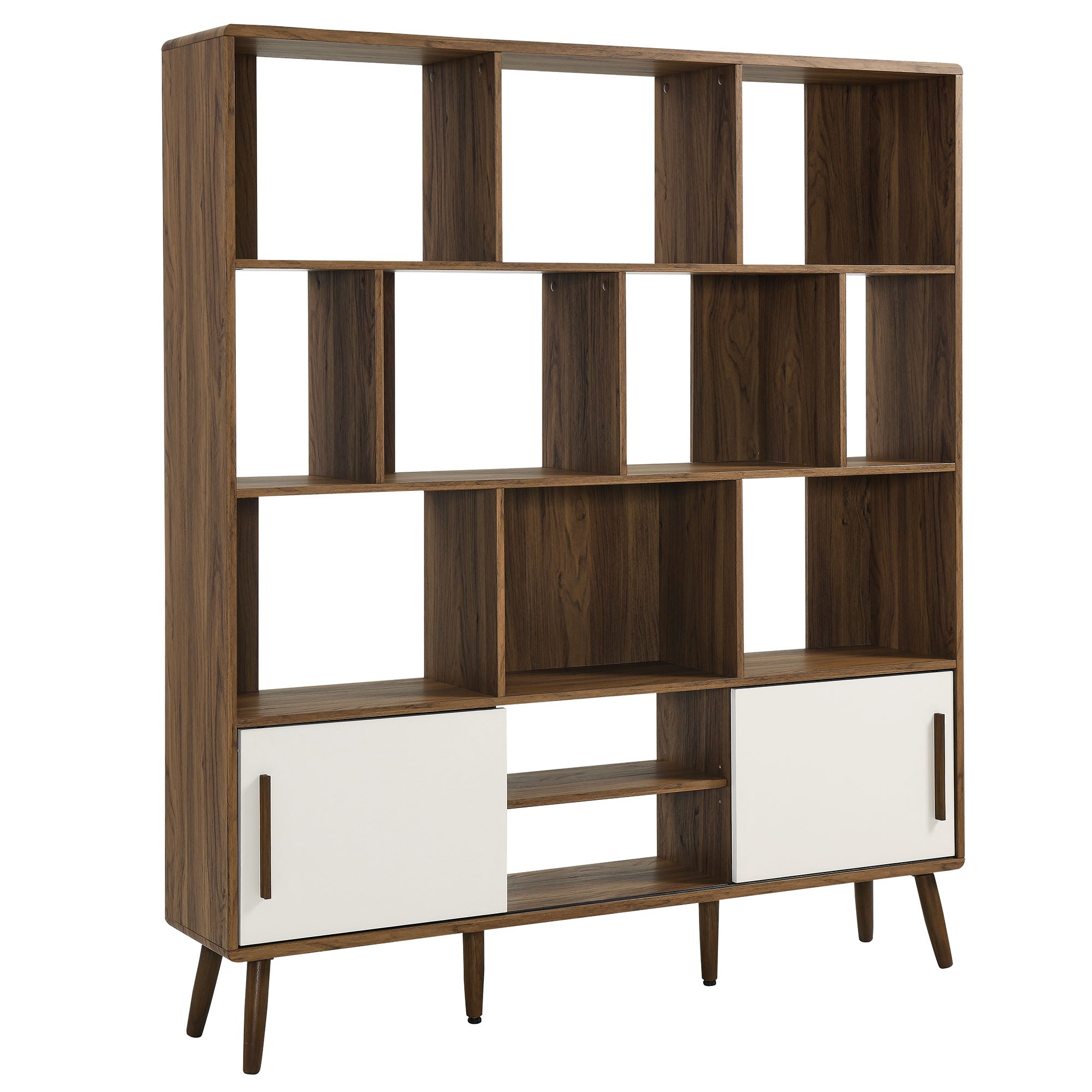Modway Transmit 59" Bookcase with Sliding Doors