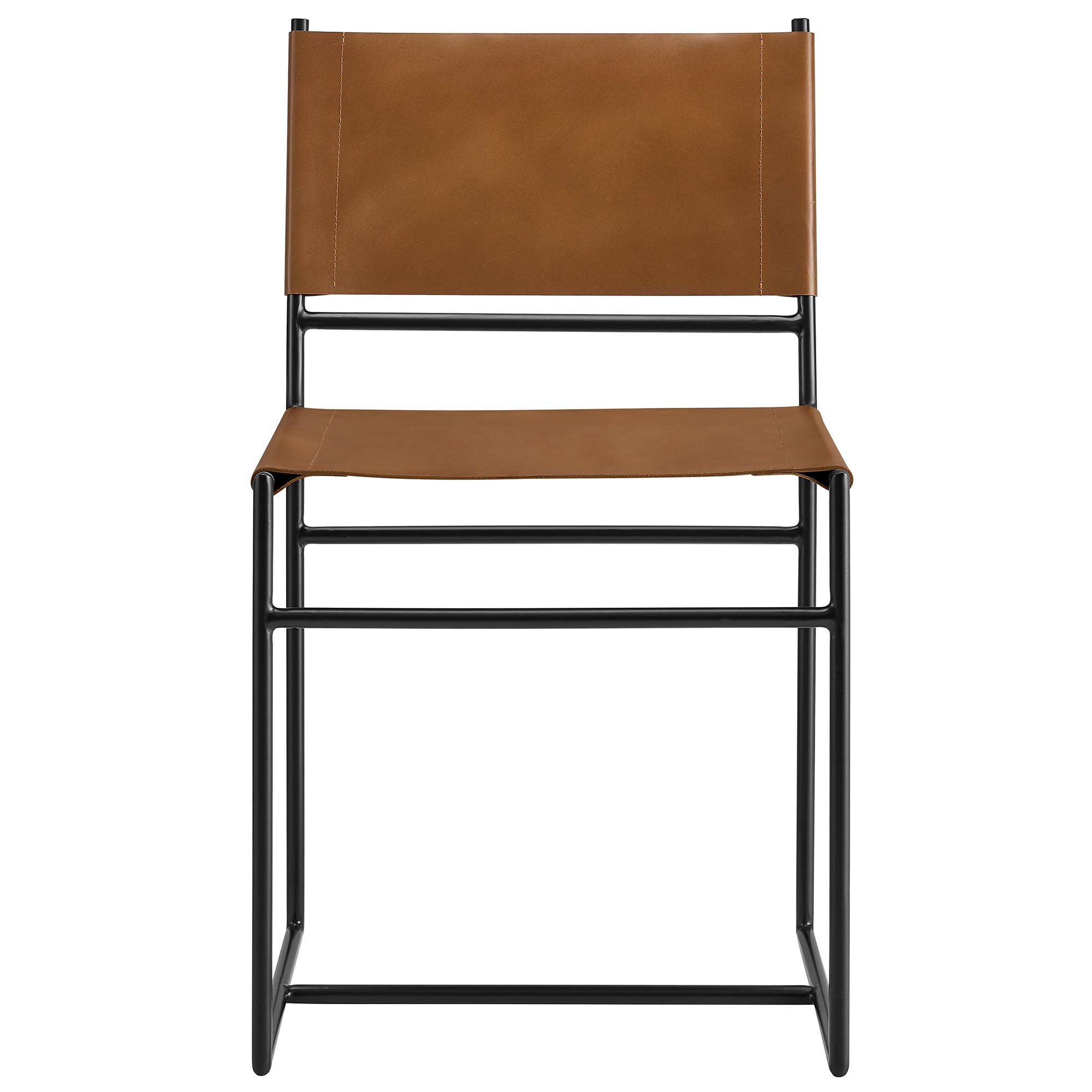 Modway Thatcher Leather and Metal Dining Chair