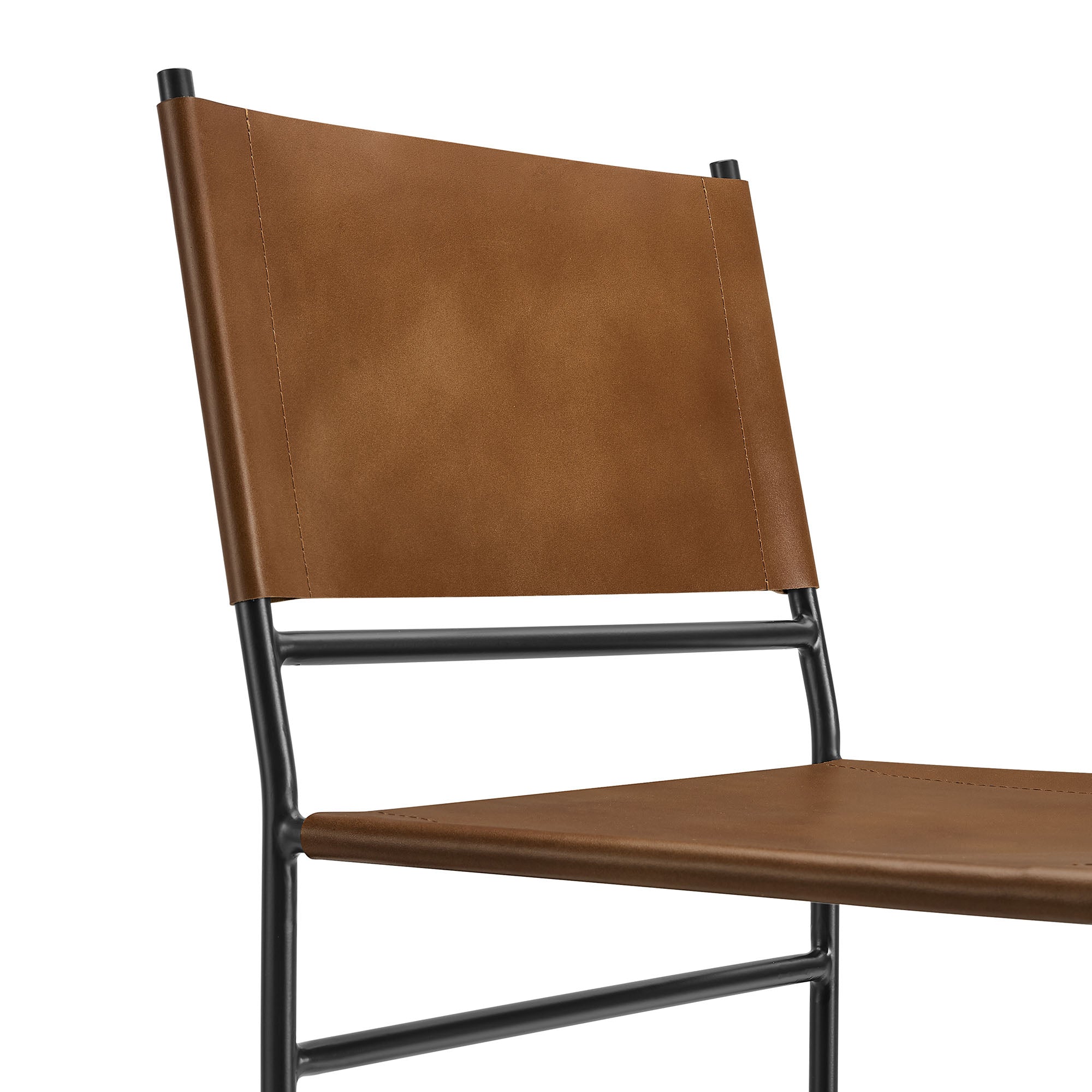 Modway Thatcher Leather and Metal Dining Chair