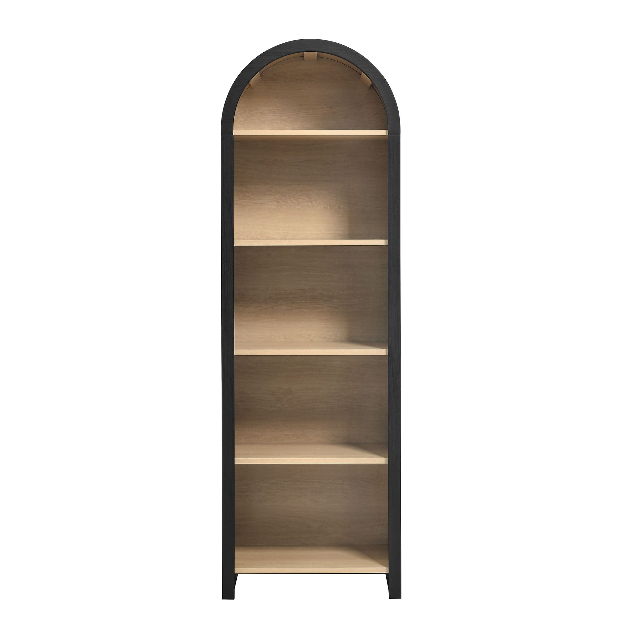 Modway Evie Arched Narrow Bookcase Display Cabinet