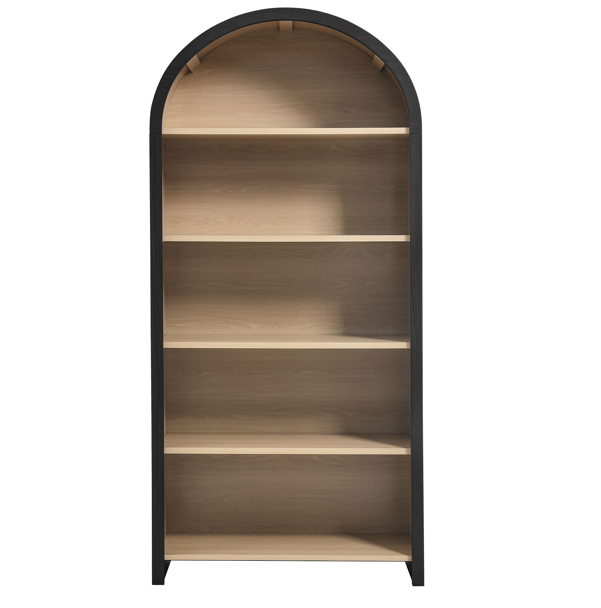 Modway Evie Arched Wide Bookcase Display Cabinet