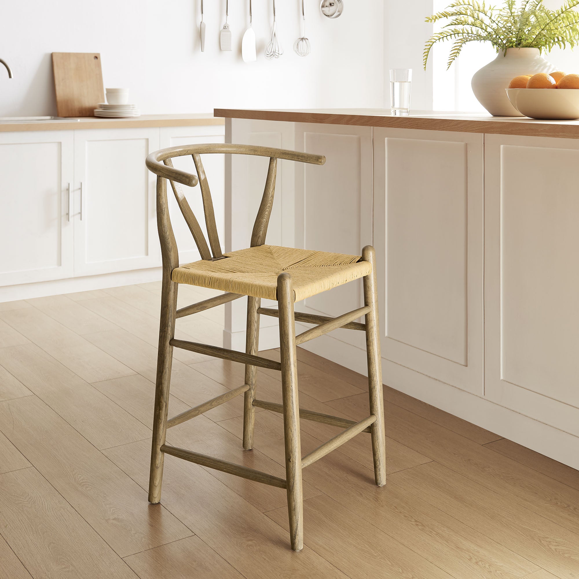 Modway Amish Wood Counter Stool