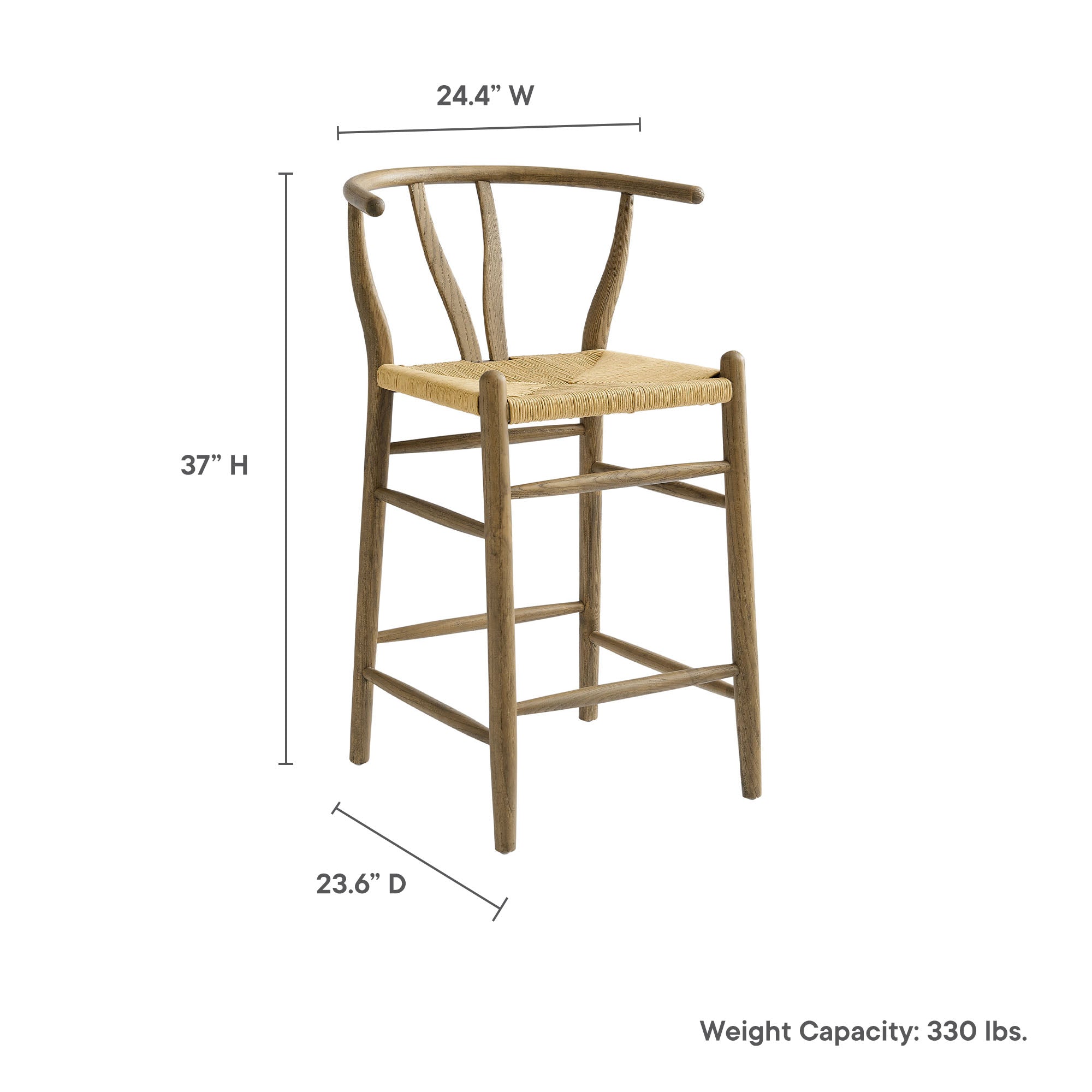 Modway Amish Wood Counter Stool