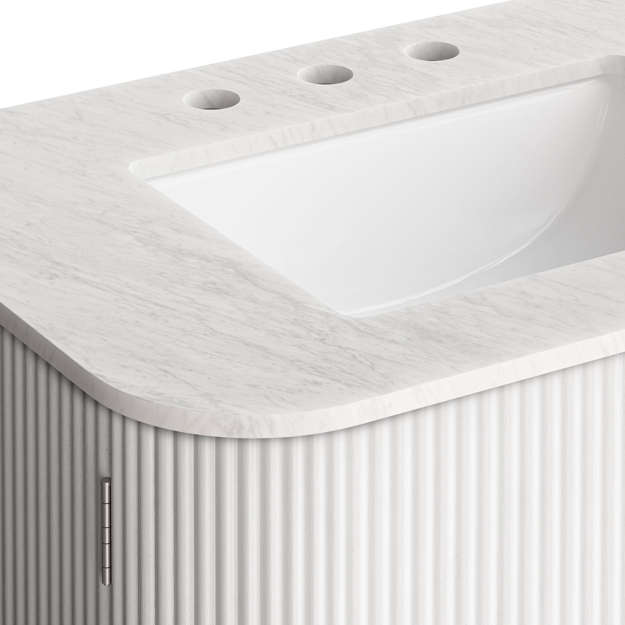 Modway Zia 30" Wall-Mount Bathroom Vanity with Marble Sink