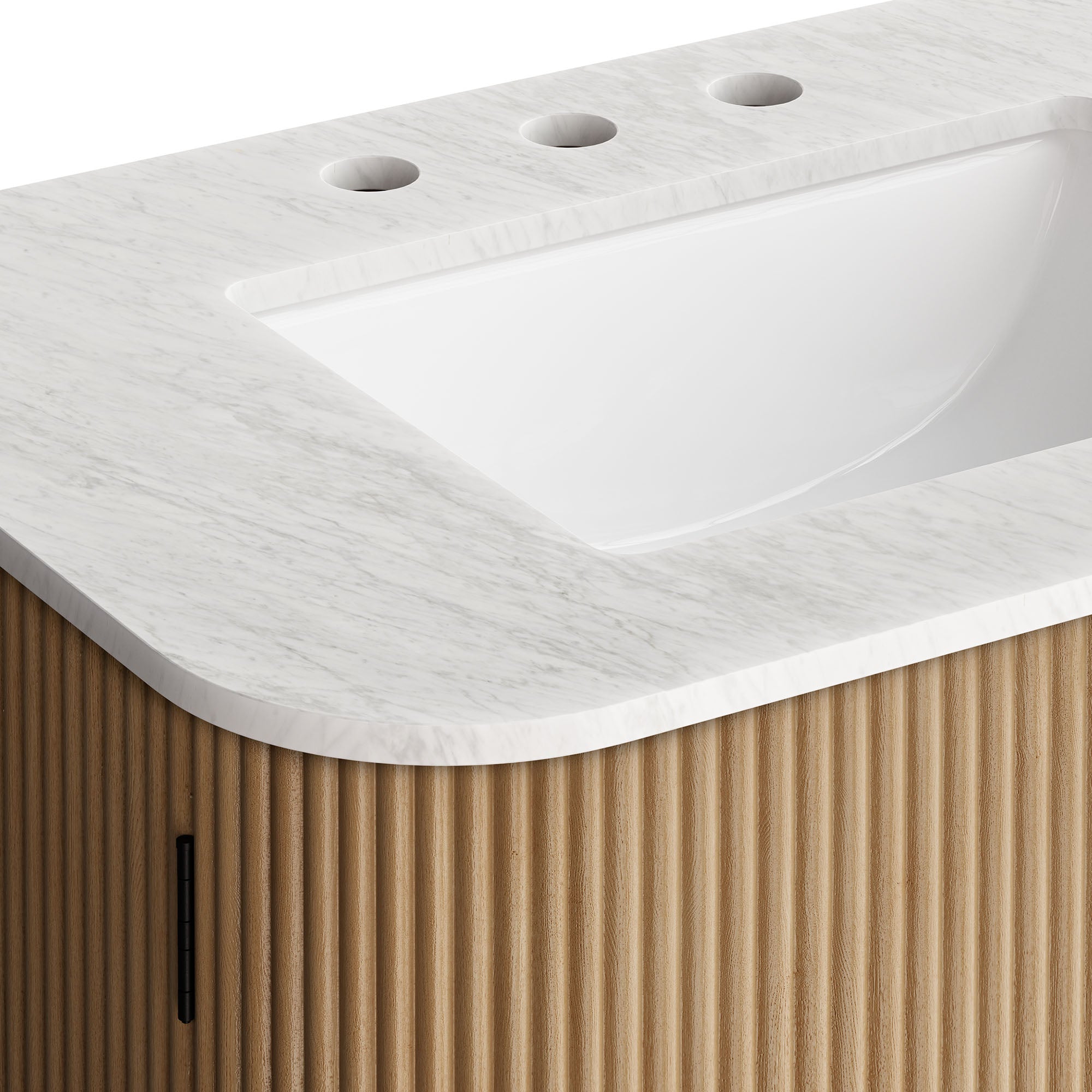 Modway Zia 30" Wall-Mount Bathroom Vanity with Marble Sink