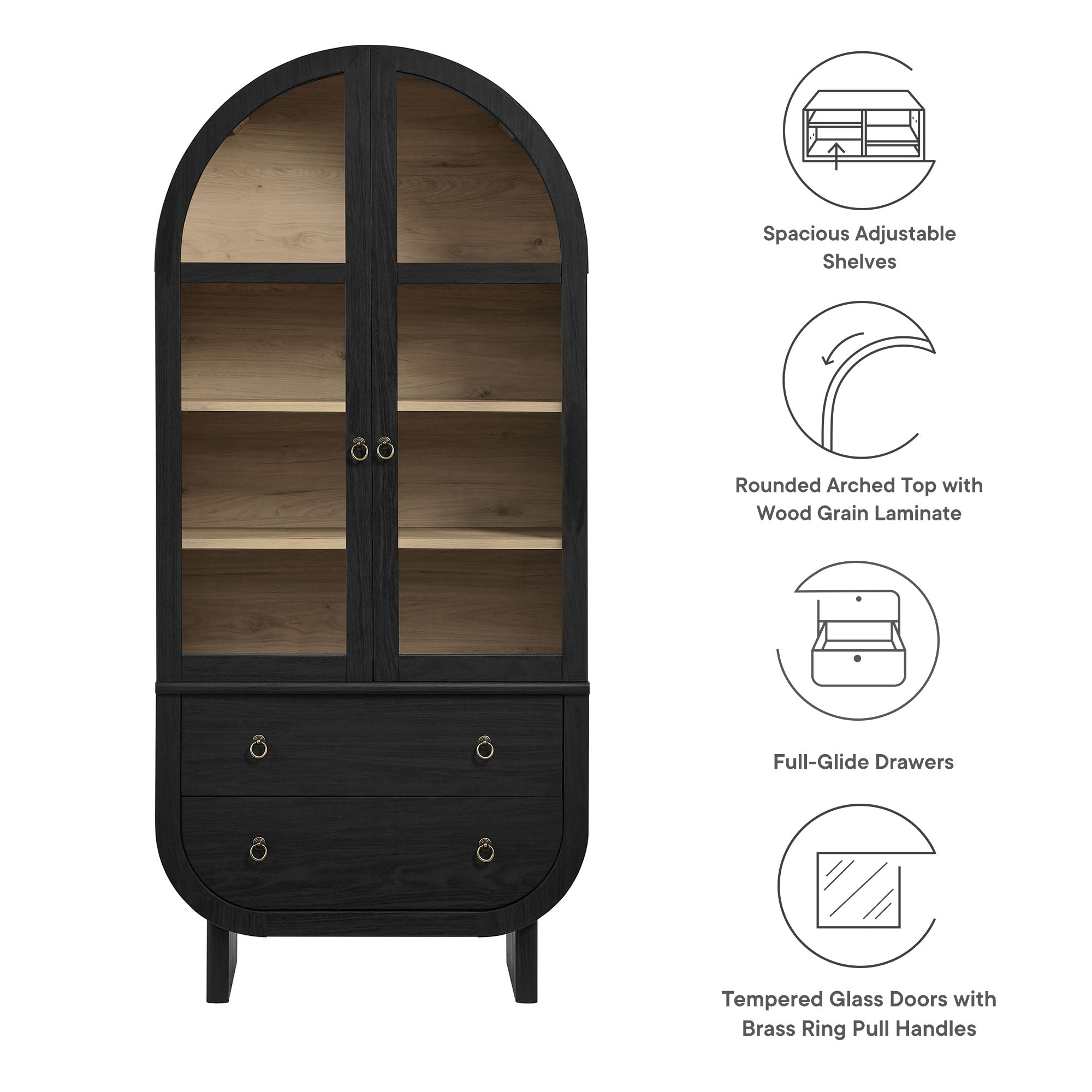 Modway Nyx Arched Display Cabinet