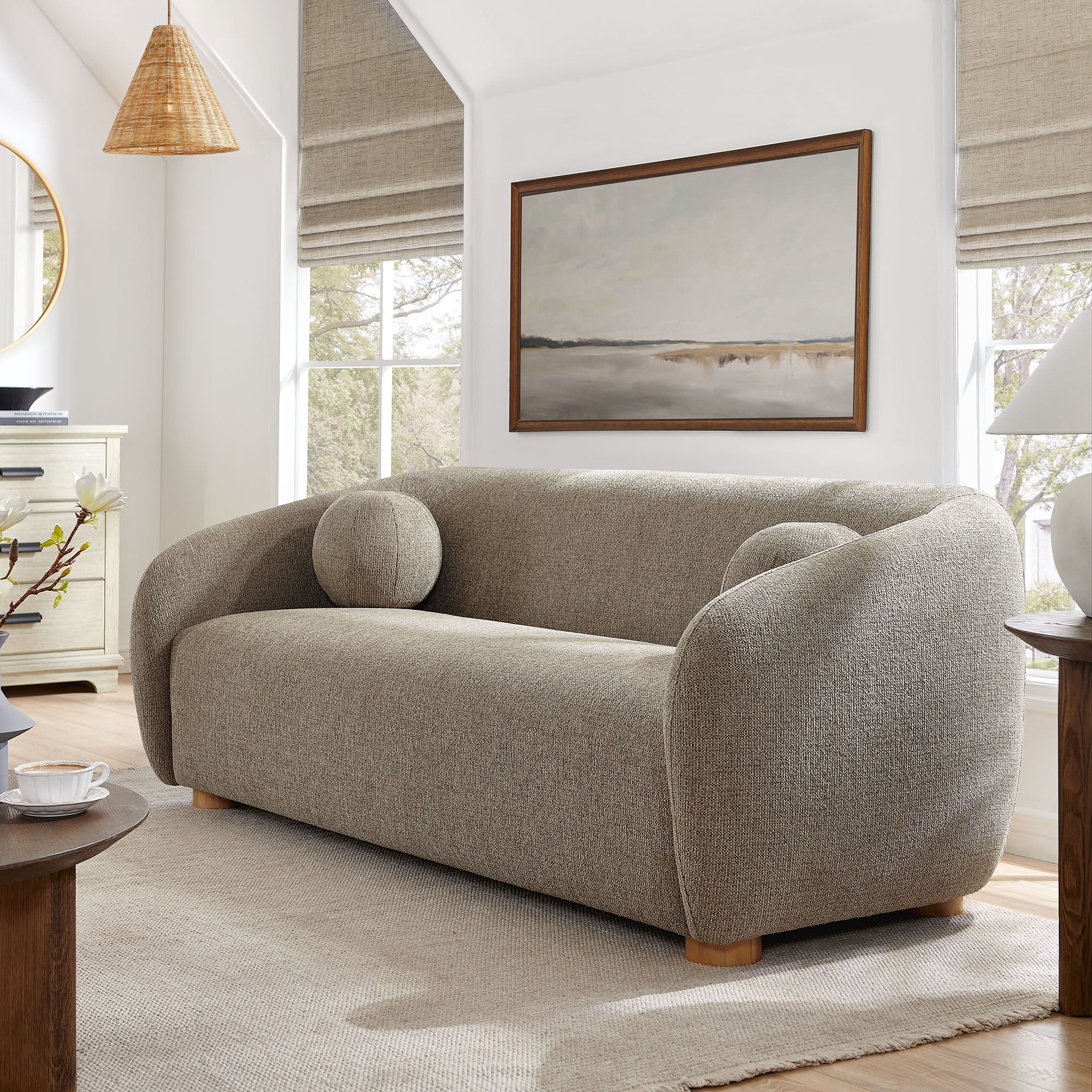 Modway Holland 85" Chenille Fabric Sofa