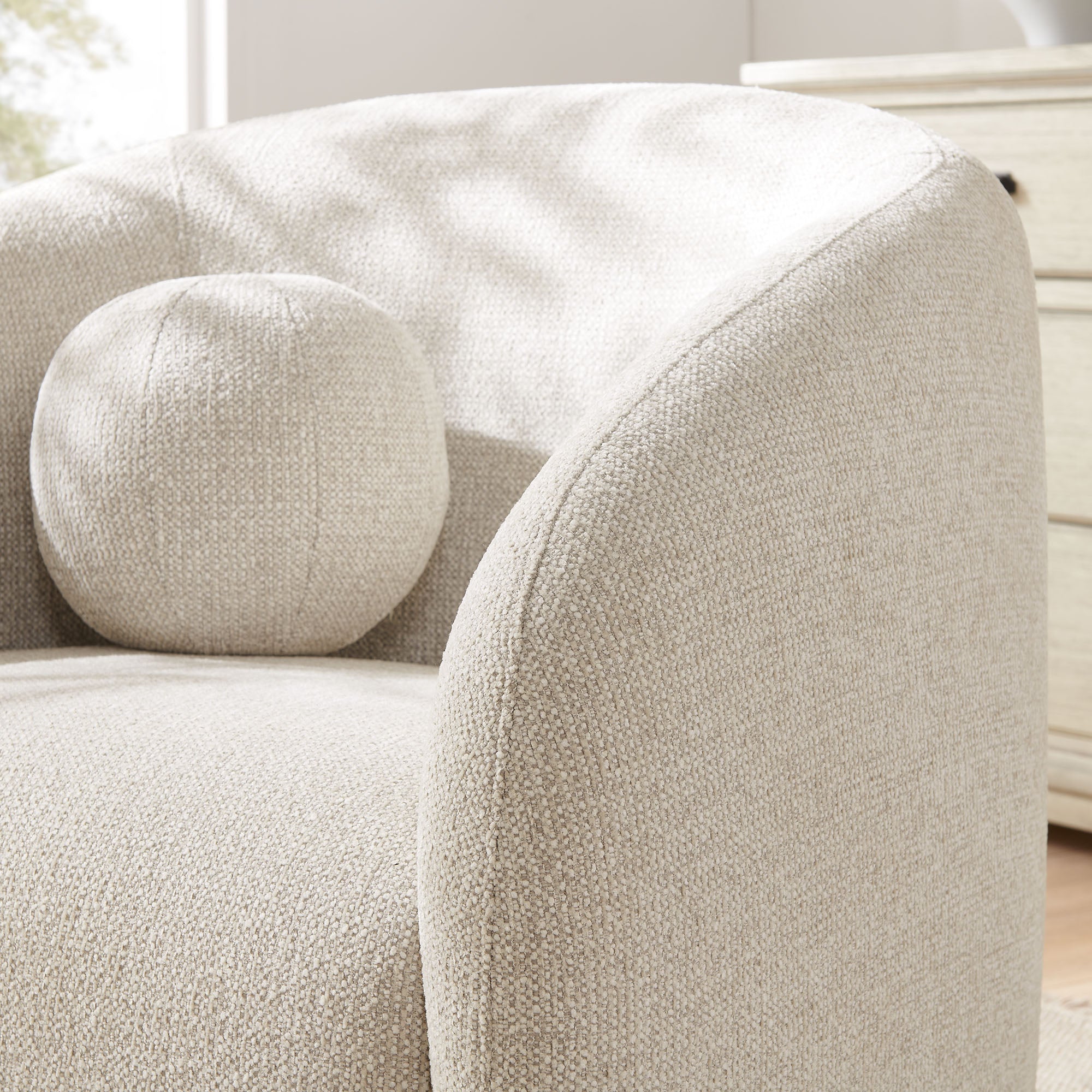 Modway Holland Swivel Chenille Fabric Armchair