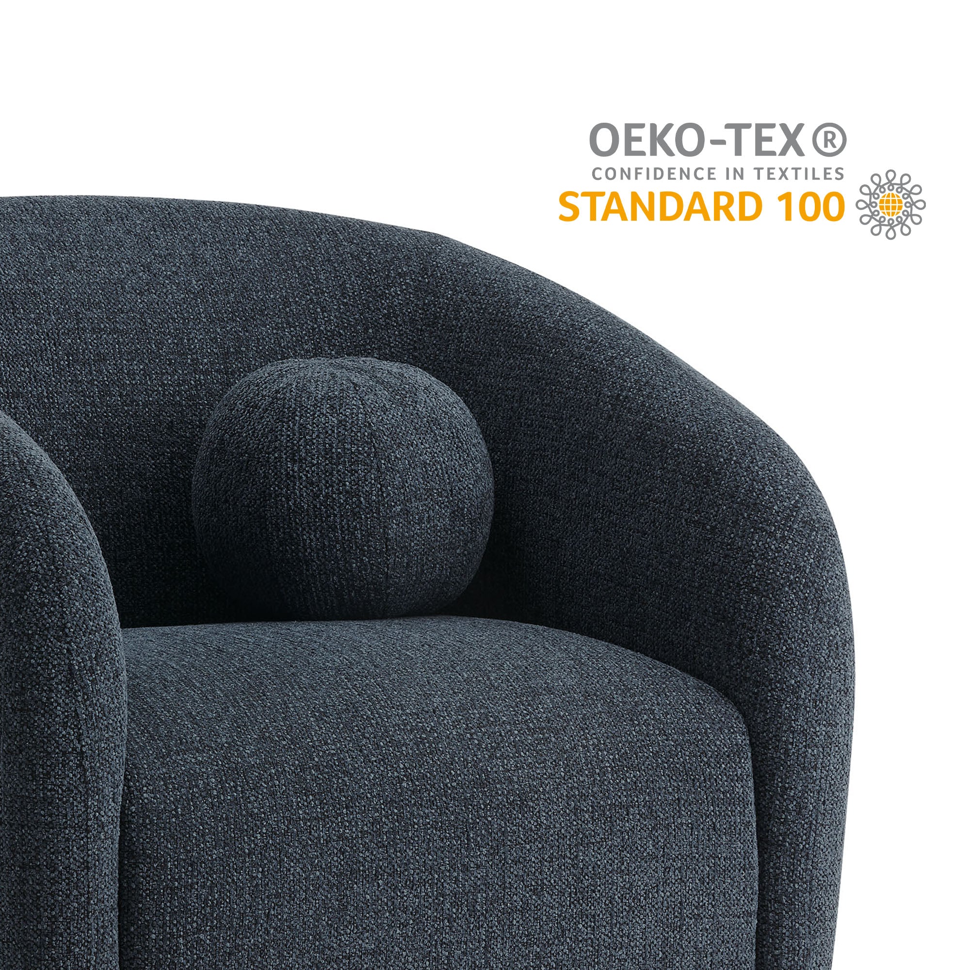Modway Holland Swivel Chenille Fabric Armchair