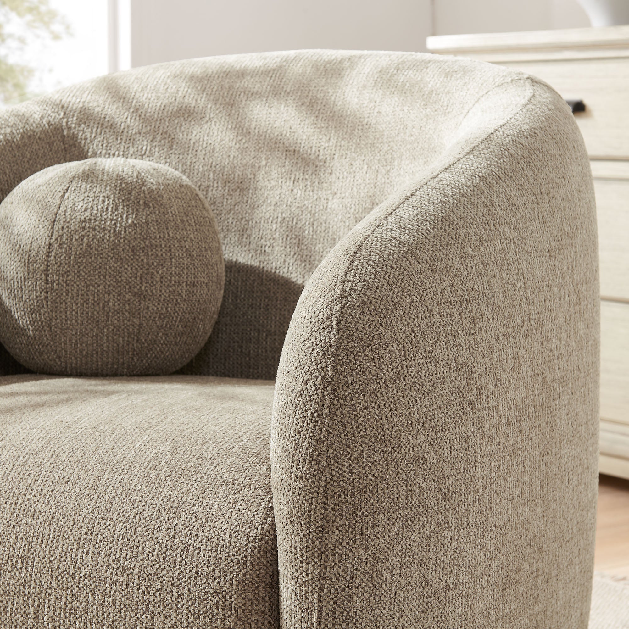 Modway Holland Swivel Chenille Fabric Armchair