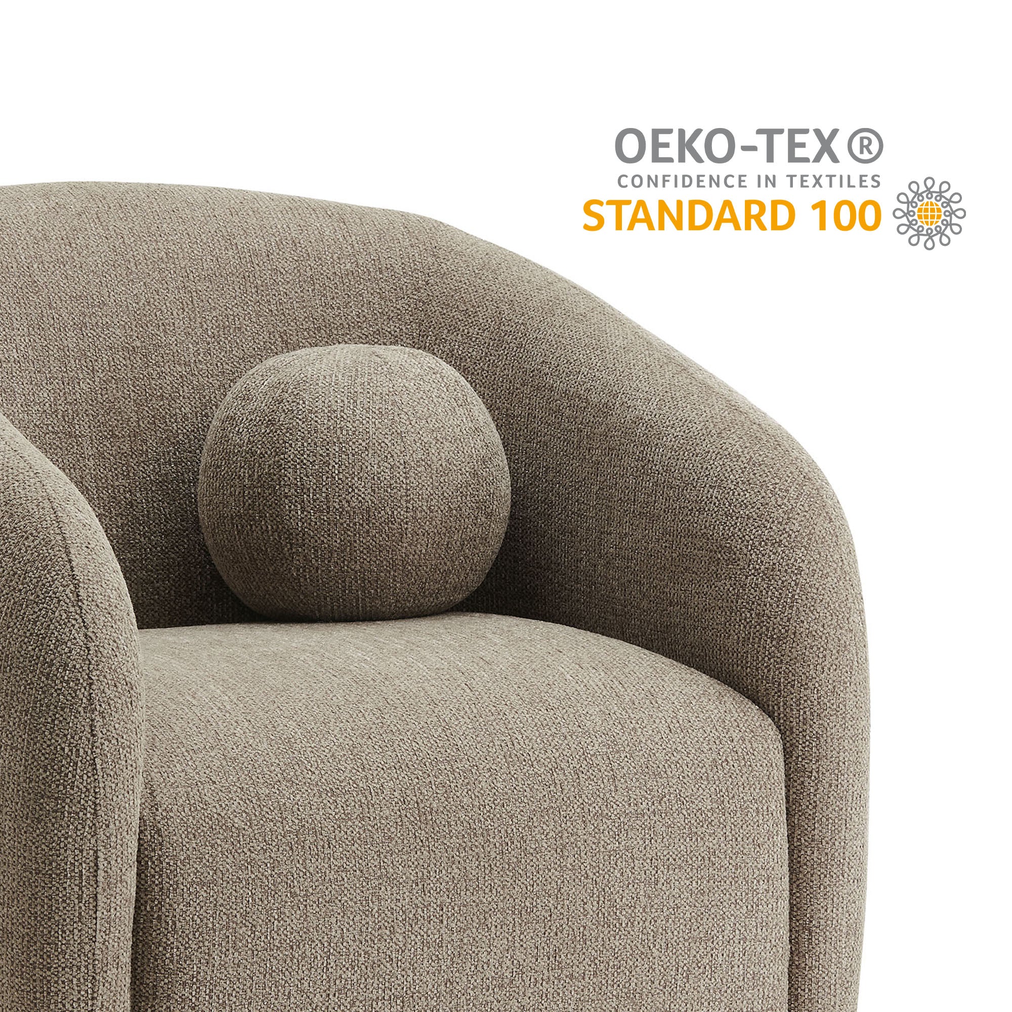 Modway Holland Swivel Chenille Fabric Armchair