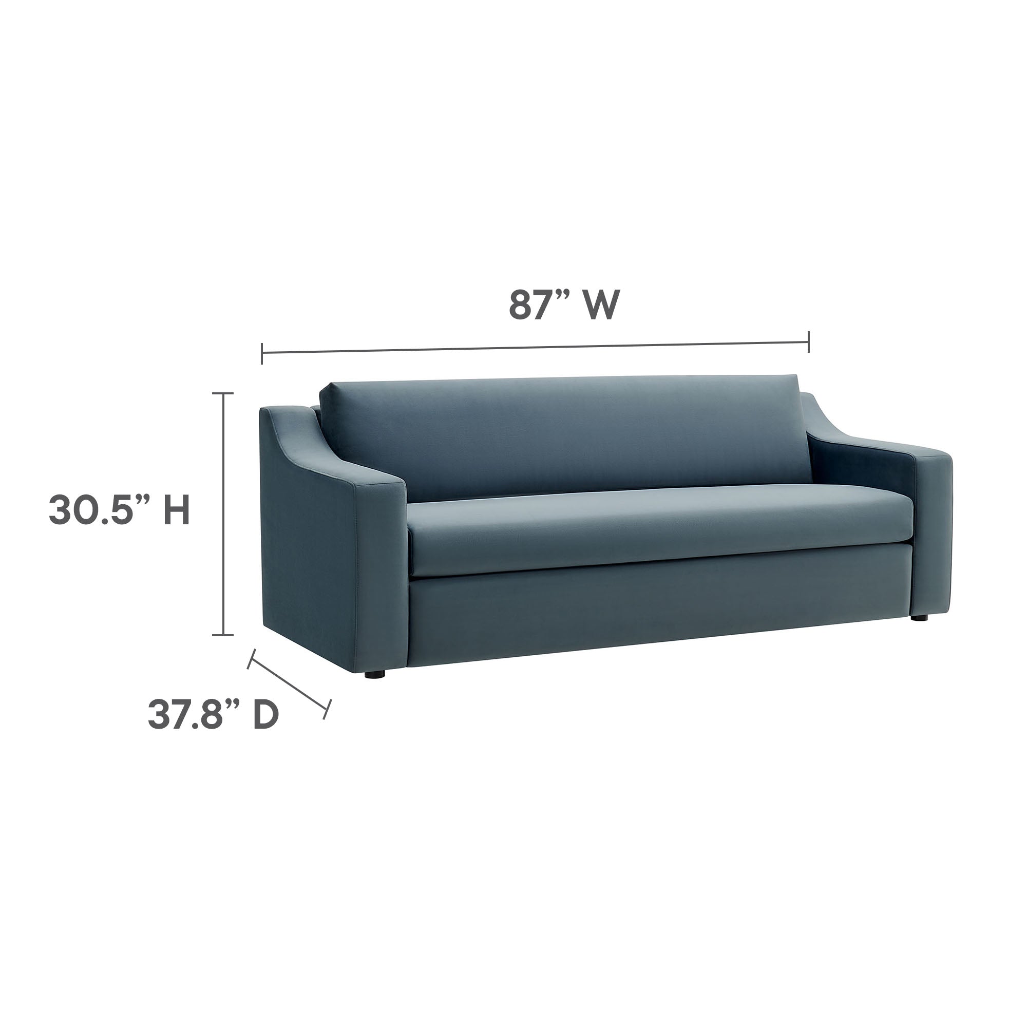 Modway Liora Performance Velvet Sofa