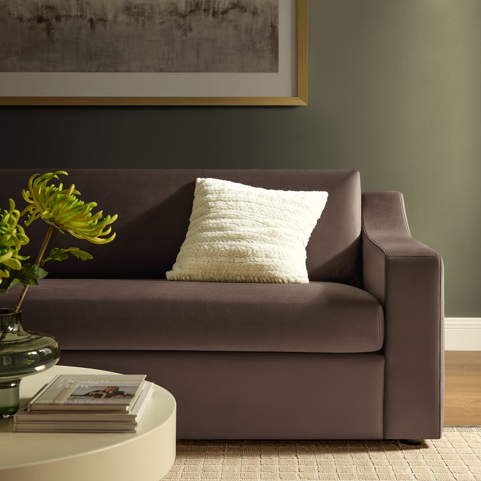 Modway Liora Performance Velvet Sofa