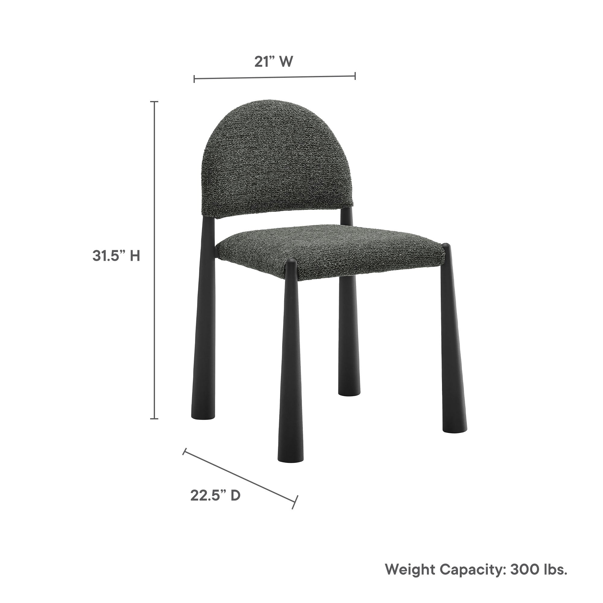 Modway Hayley Upholstered Fabric Dining Side Chair