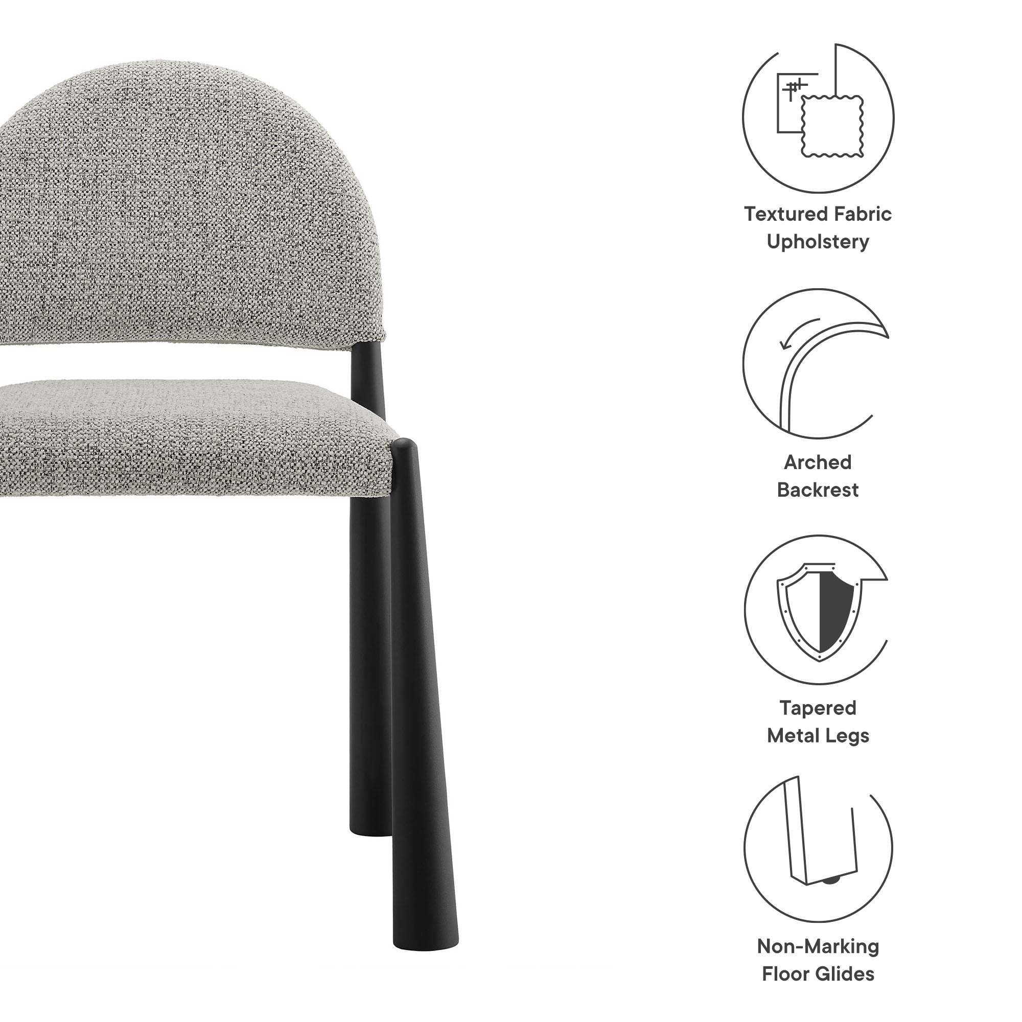 Modway Hayley Upholstered Fabric Dining Side Chair