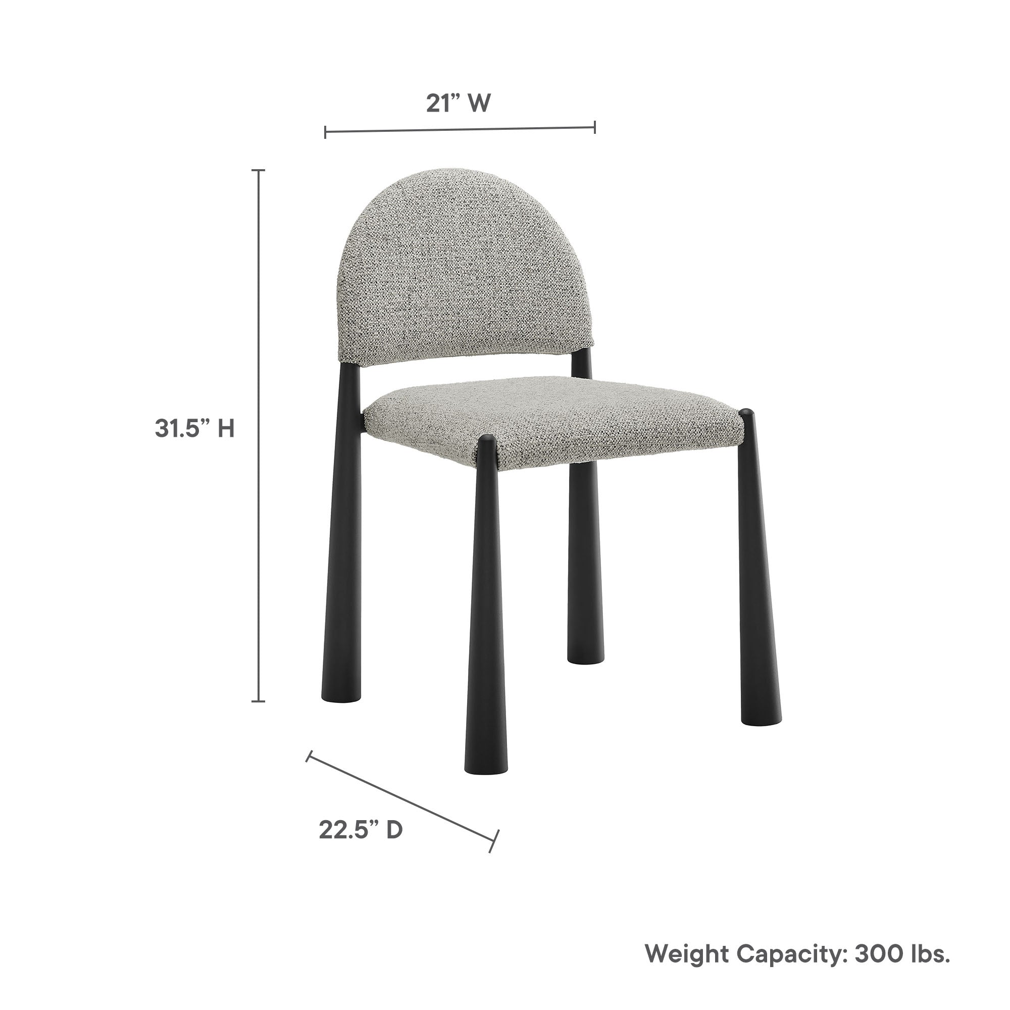 Modway Hayley Upholstered Fabric Dining Side Chair