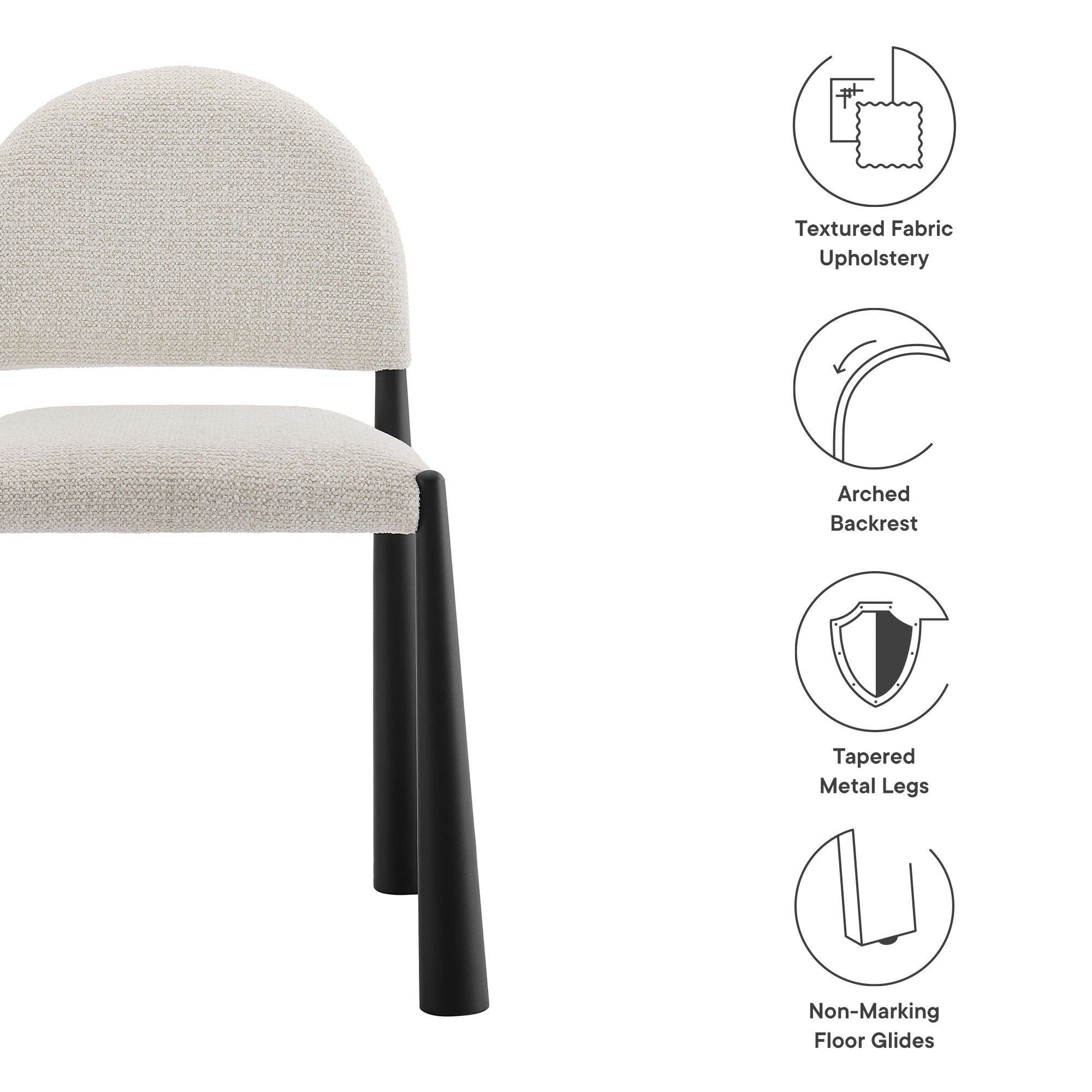 Modway Hayley Upholstered Fabric Dining Side Chair