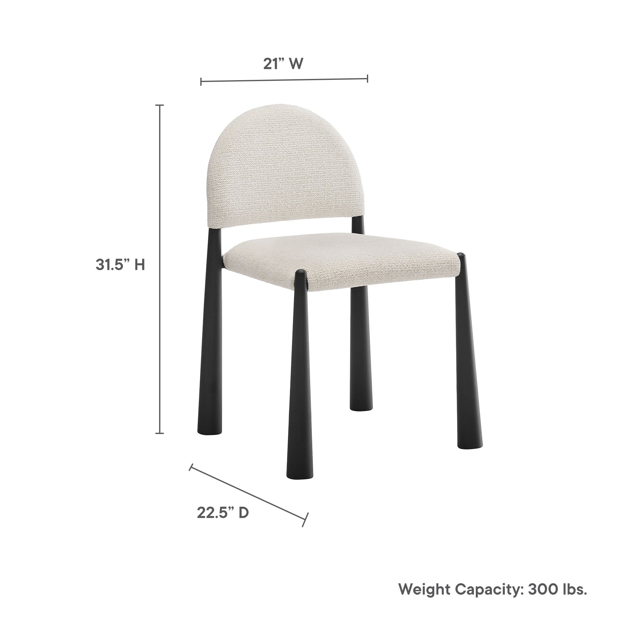Modway Hayley Upholstered Fabric Dining Side Chair