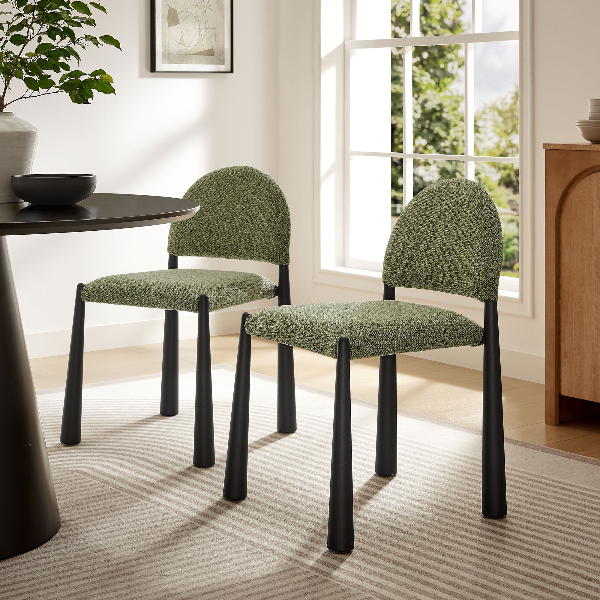 Modway Hayley Upholstered Fabric Dining Side Chair