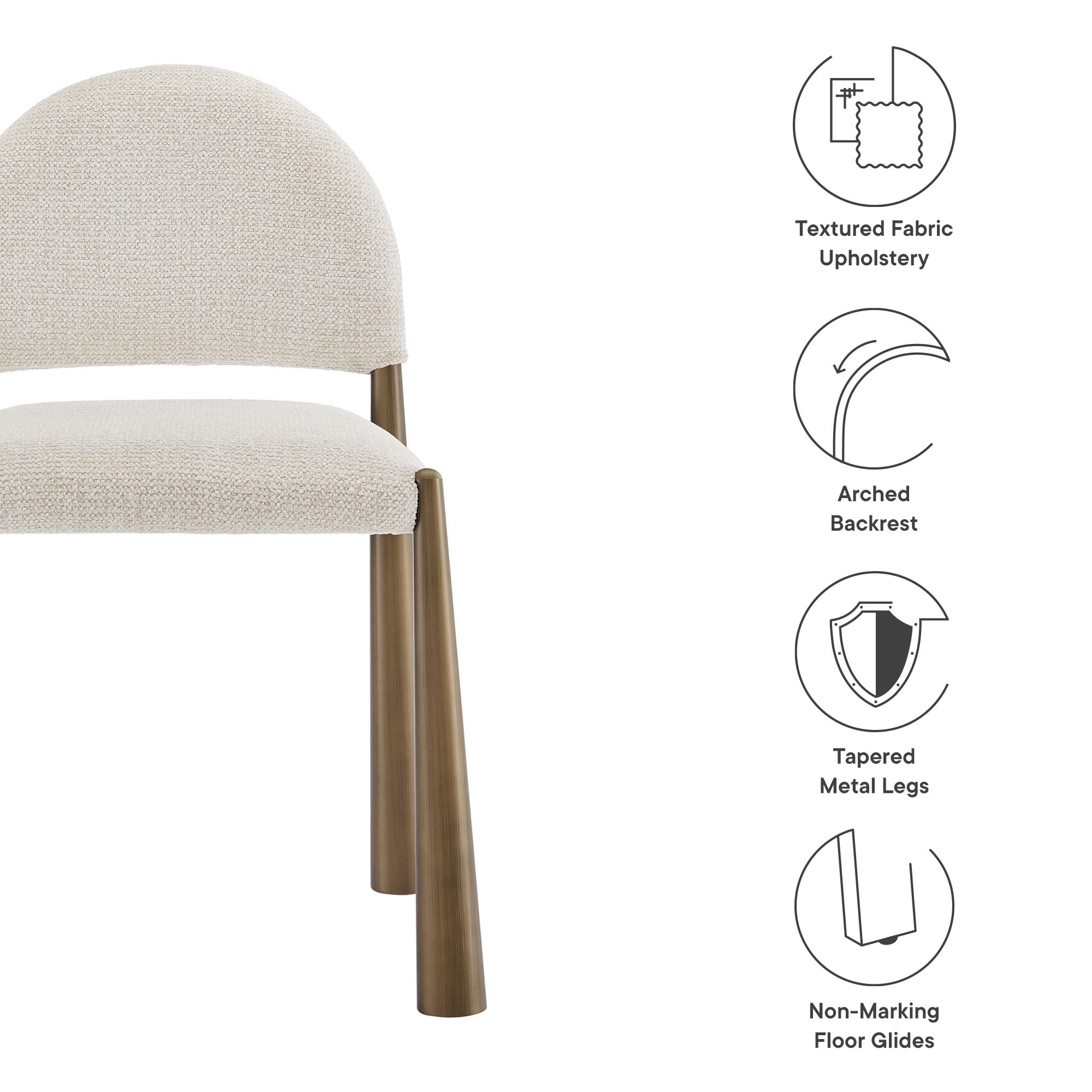 Modway Hayley Upholstered Fabric Dining Side Chair