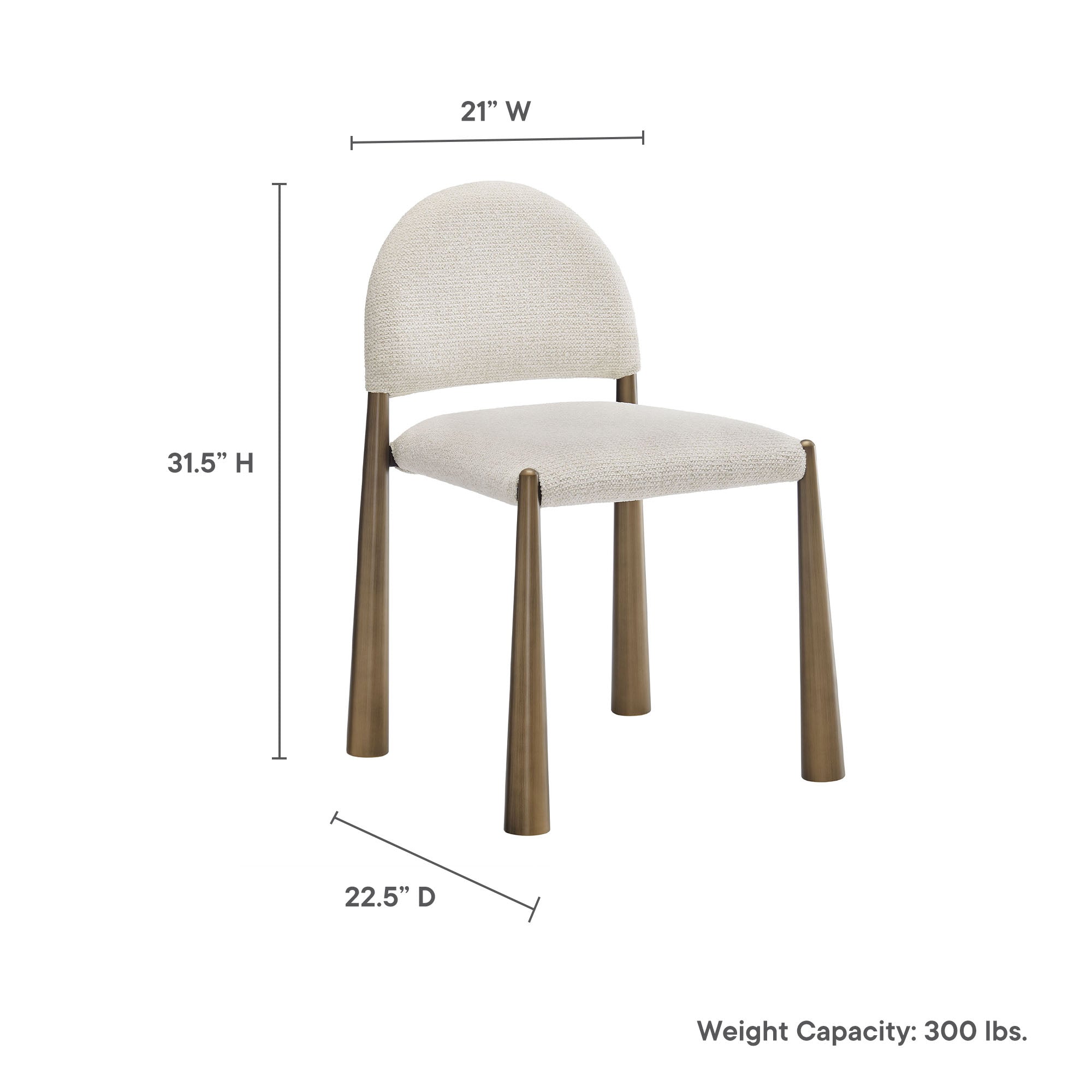 Modway Hayley Upholstered Fabric Dining Side Chair