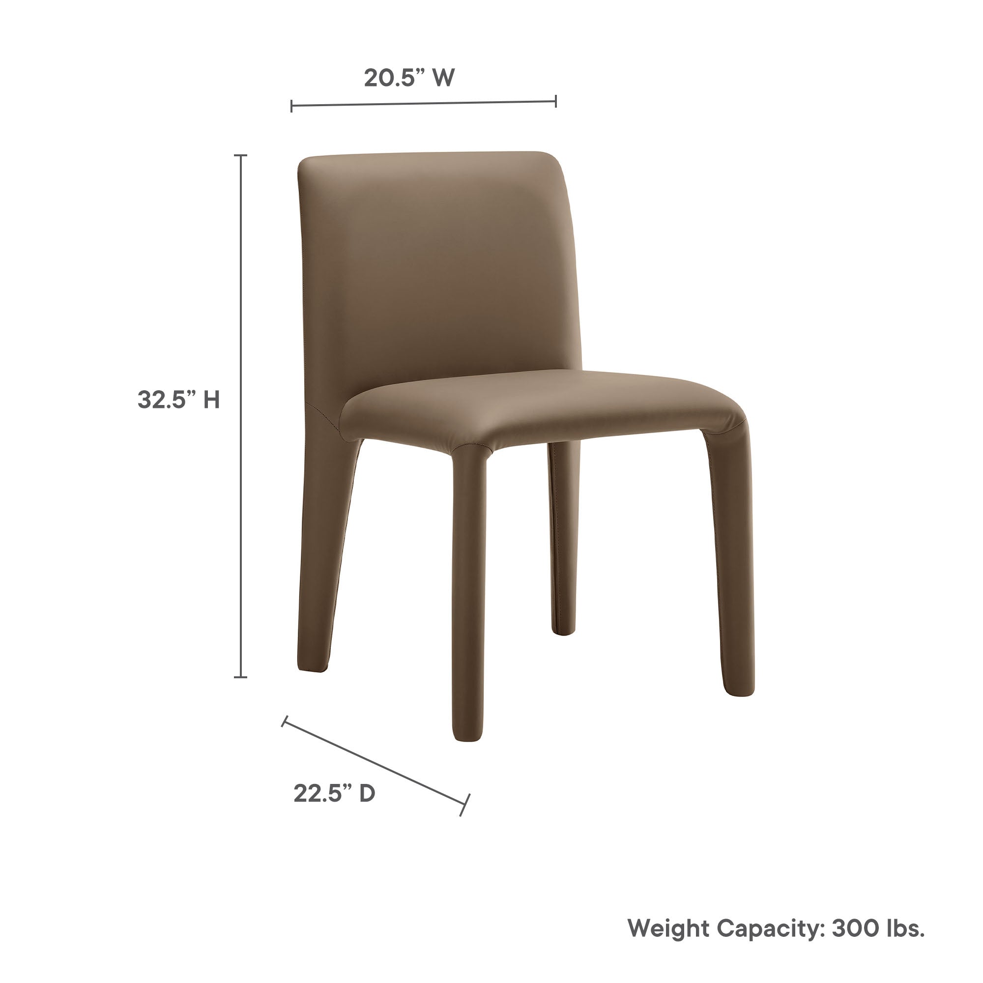 Modway Rhodes Vegan Leather Upholstered Dining Chair