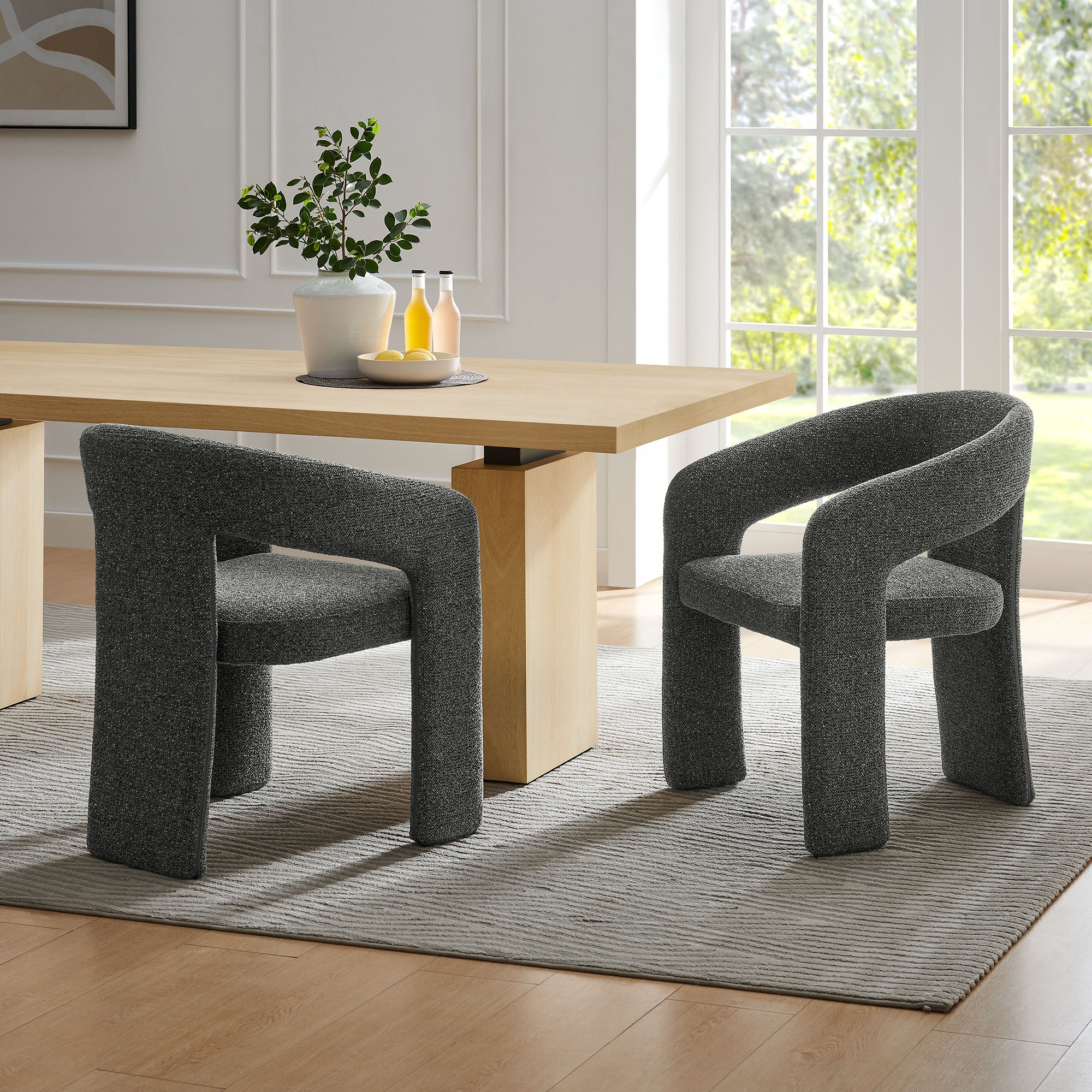 Modway Oslo Barrel Fabric Upholstered Dining Accent Chair