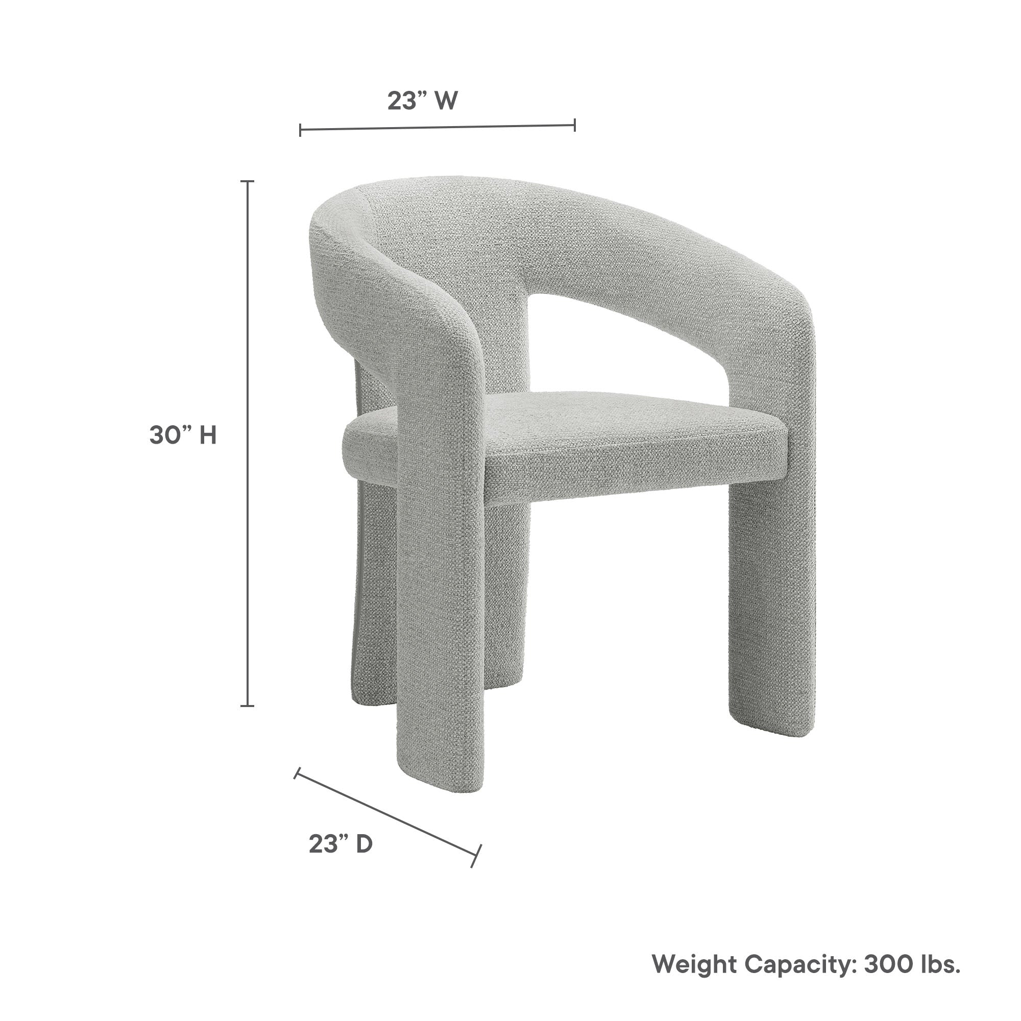 Modway Oslo Barrel Fabric Upholstered Dining Accent Chair