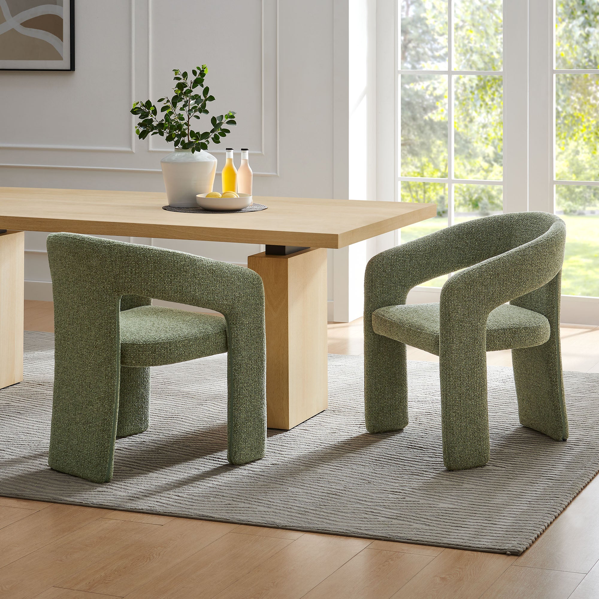 Modway Oslo Barrel Fabric Upholstered Dining Accent Chair