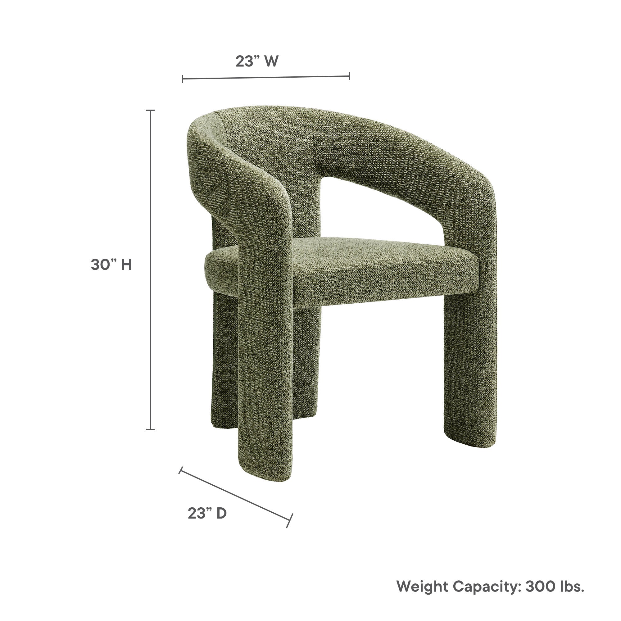 Modway Oslo Barrel Fabric Upholstered Dining Accent Chair