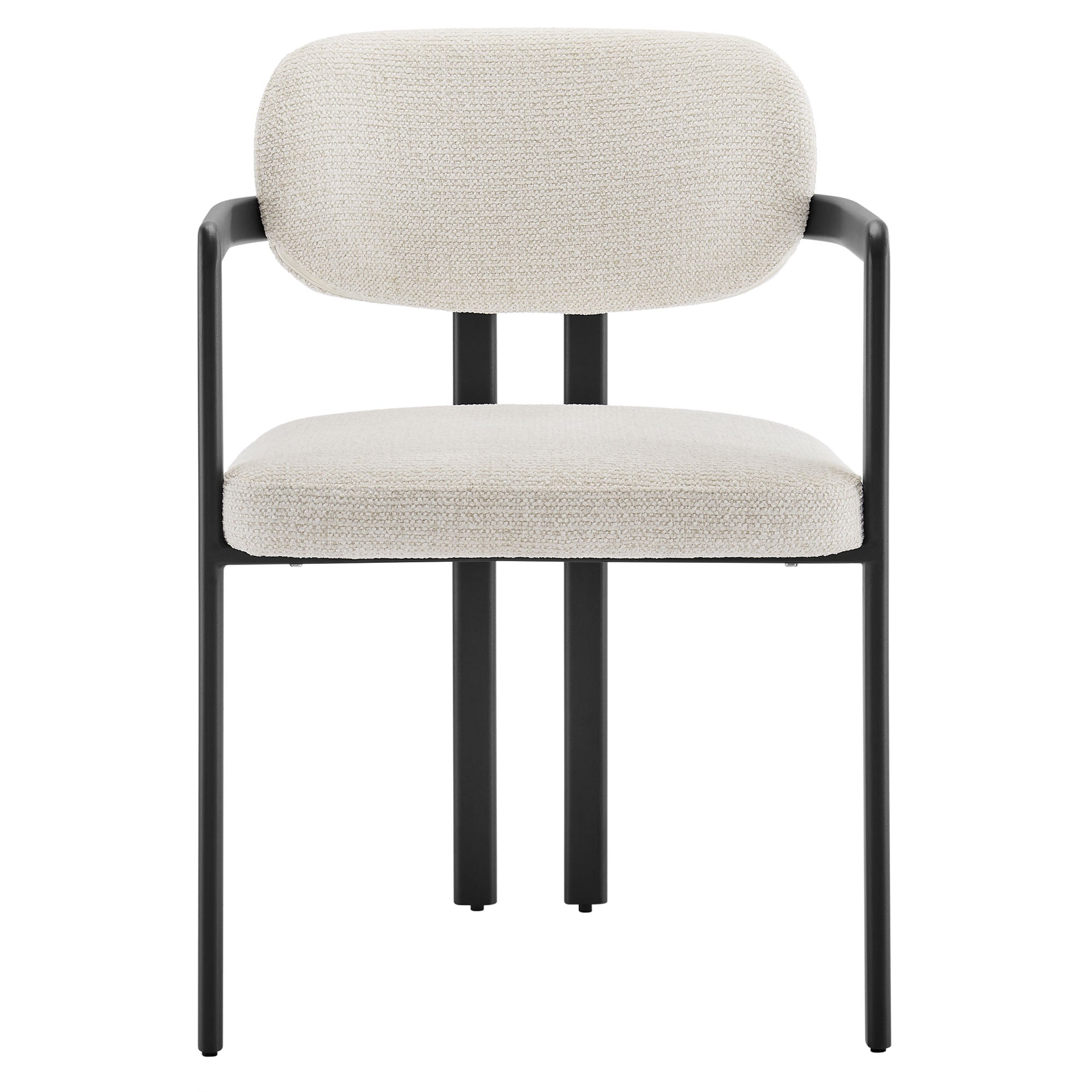 Modway Elio Barrel Fabric and Metal Dining Chair