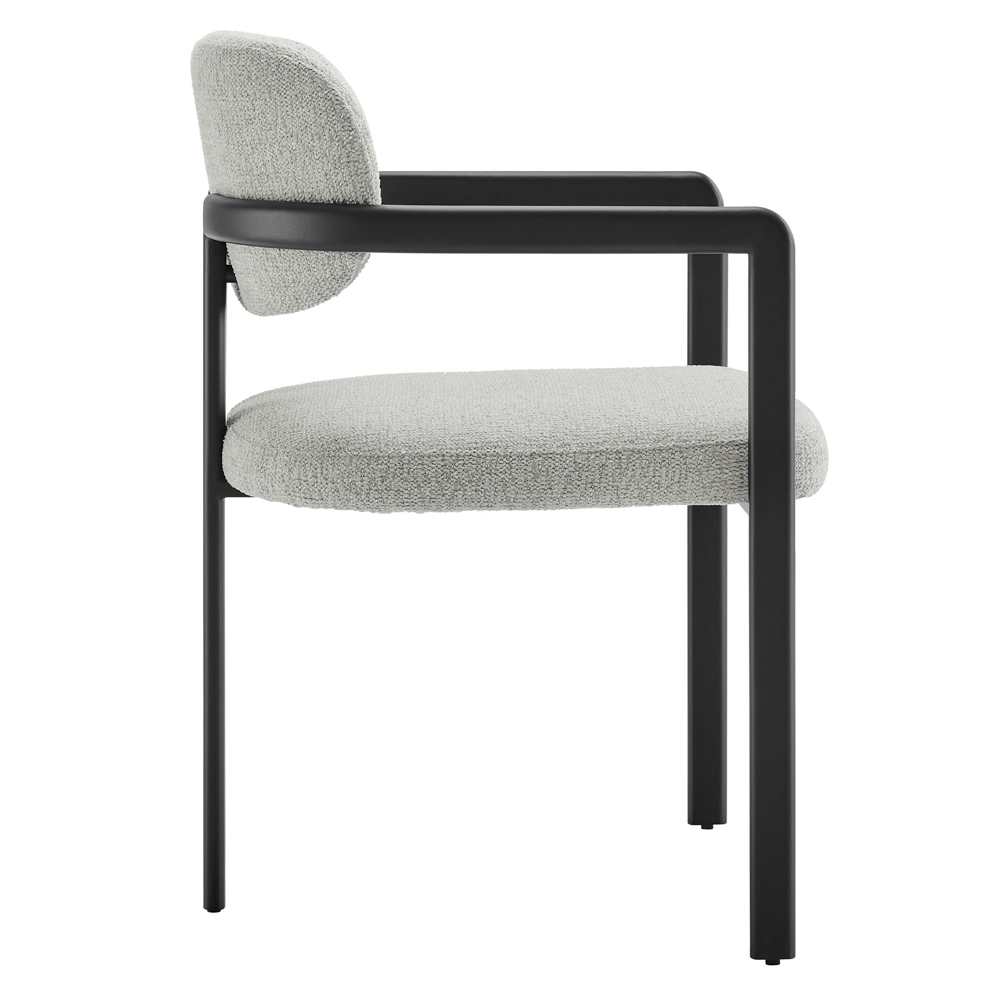 Modway Elio Barrel Fabric and Metal Dining Chair