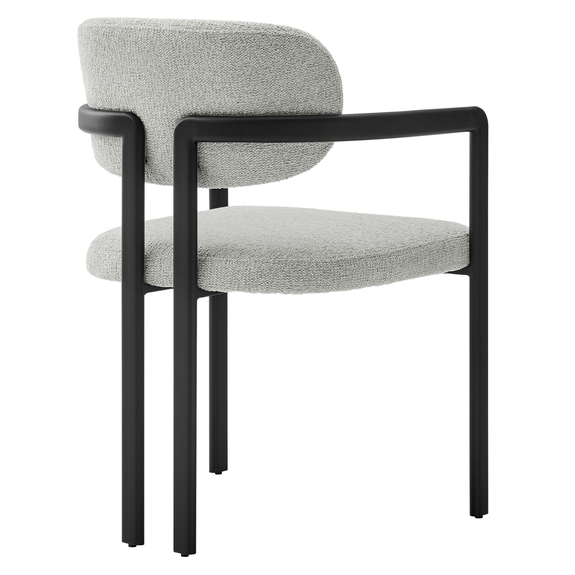 Modway Elio Barrel Fabric and Metal Dining Chair