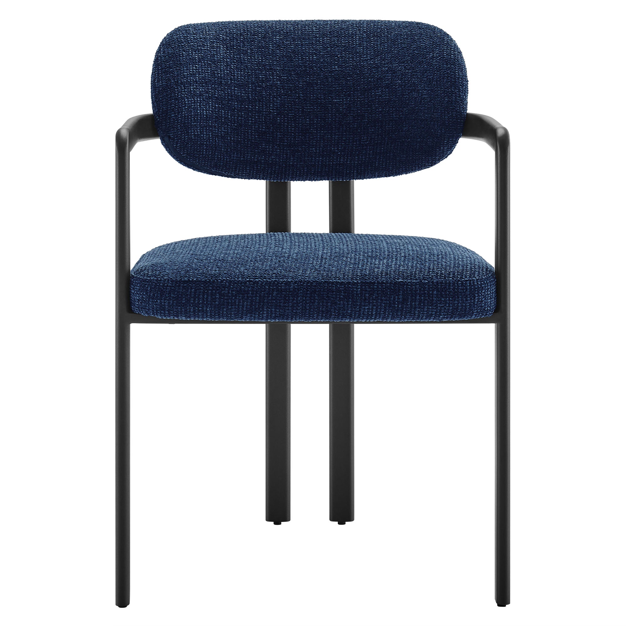 Modway Elio Barrel Fabric and Metal Dining Chair